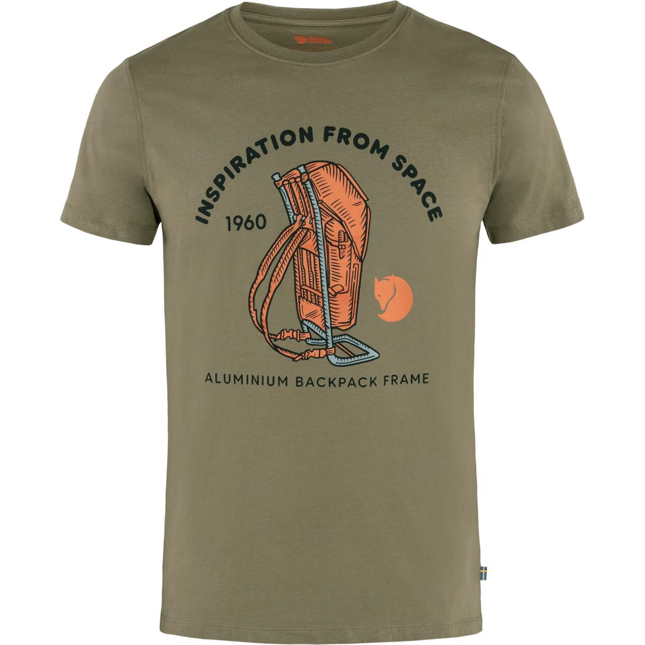  Fj&auml;llr&auml;ven Mens Space T-shirt Print  (GREEN (GREEN/620) X-small)