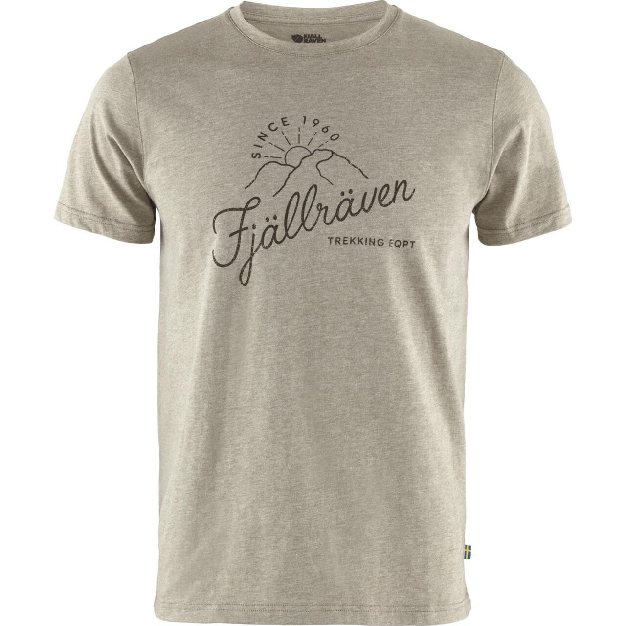  Fj&auml;llr&auml;ven Mens Sunrise T-shirt  (GREEN (LIGHT OLIVE-MELANGE/622-999) Large)