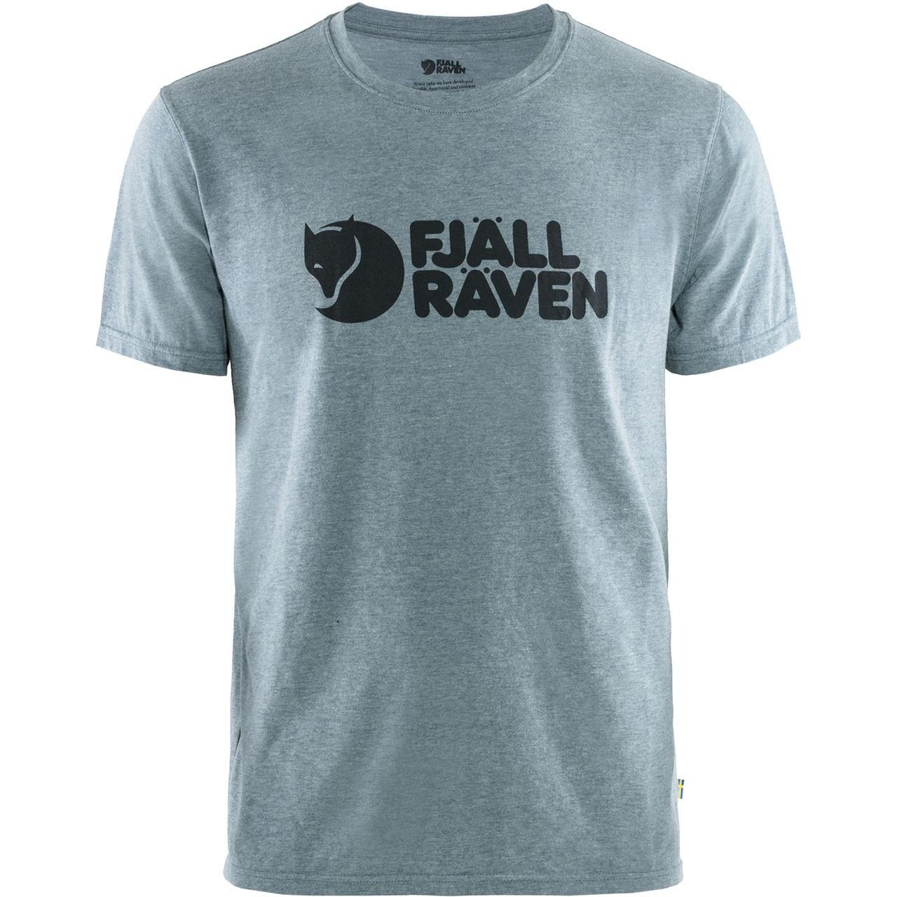 Fjällräven Mens Fjällräven Logo T-shirt  (Blå (UNCLE BLUE-MELANGE/520-999) Medium)