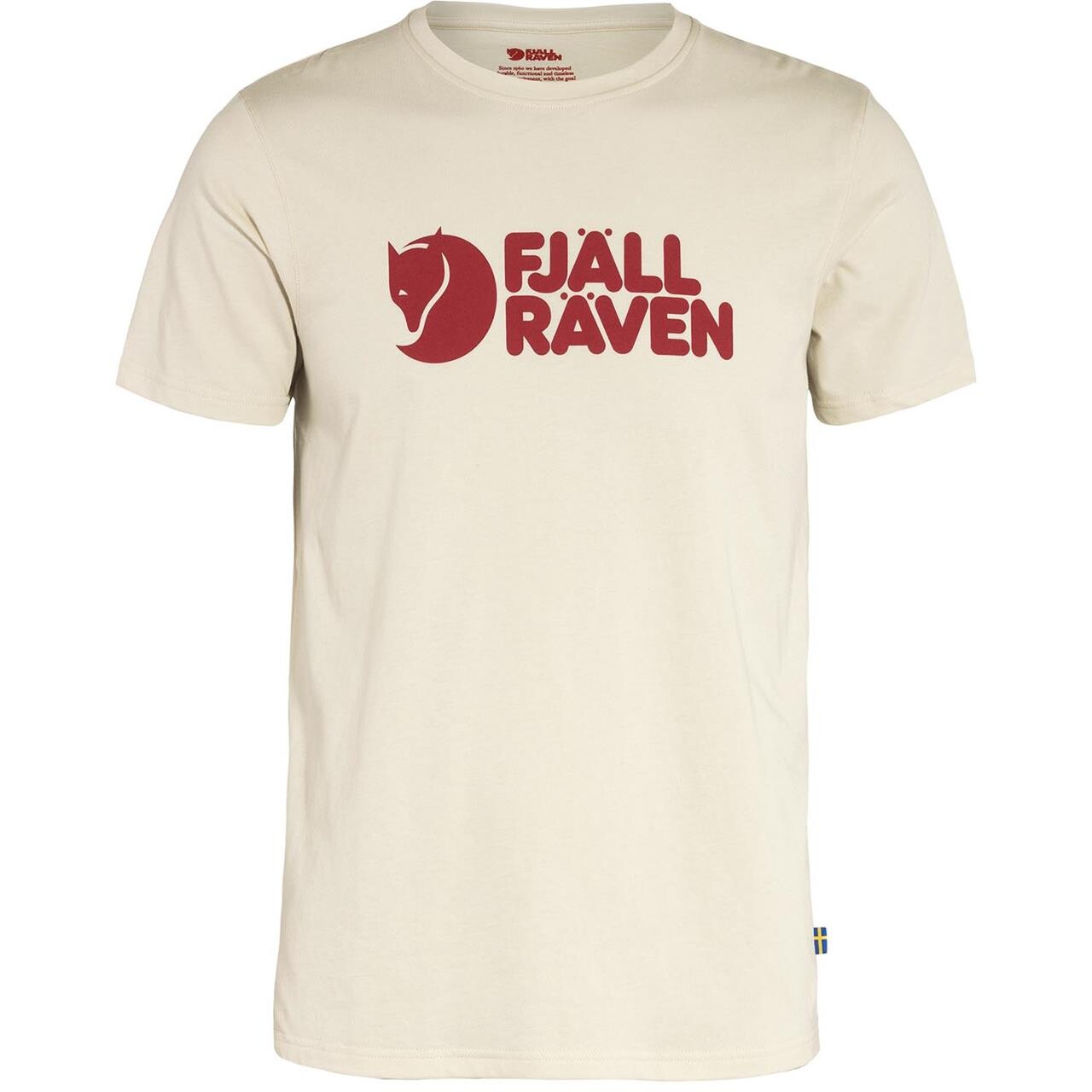 Fjällräven Mens Fjällräven Logo T-shirt  (Hvid (CHALK WHITE/113) Large)