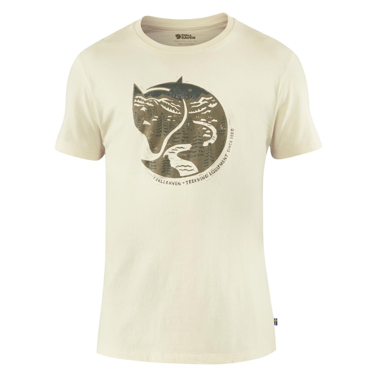 Fjällräven Mens Arctic Fox T-shirt  (Hvid (CHALK WHITE/113) Small)