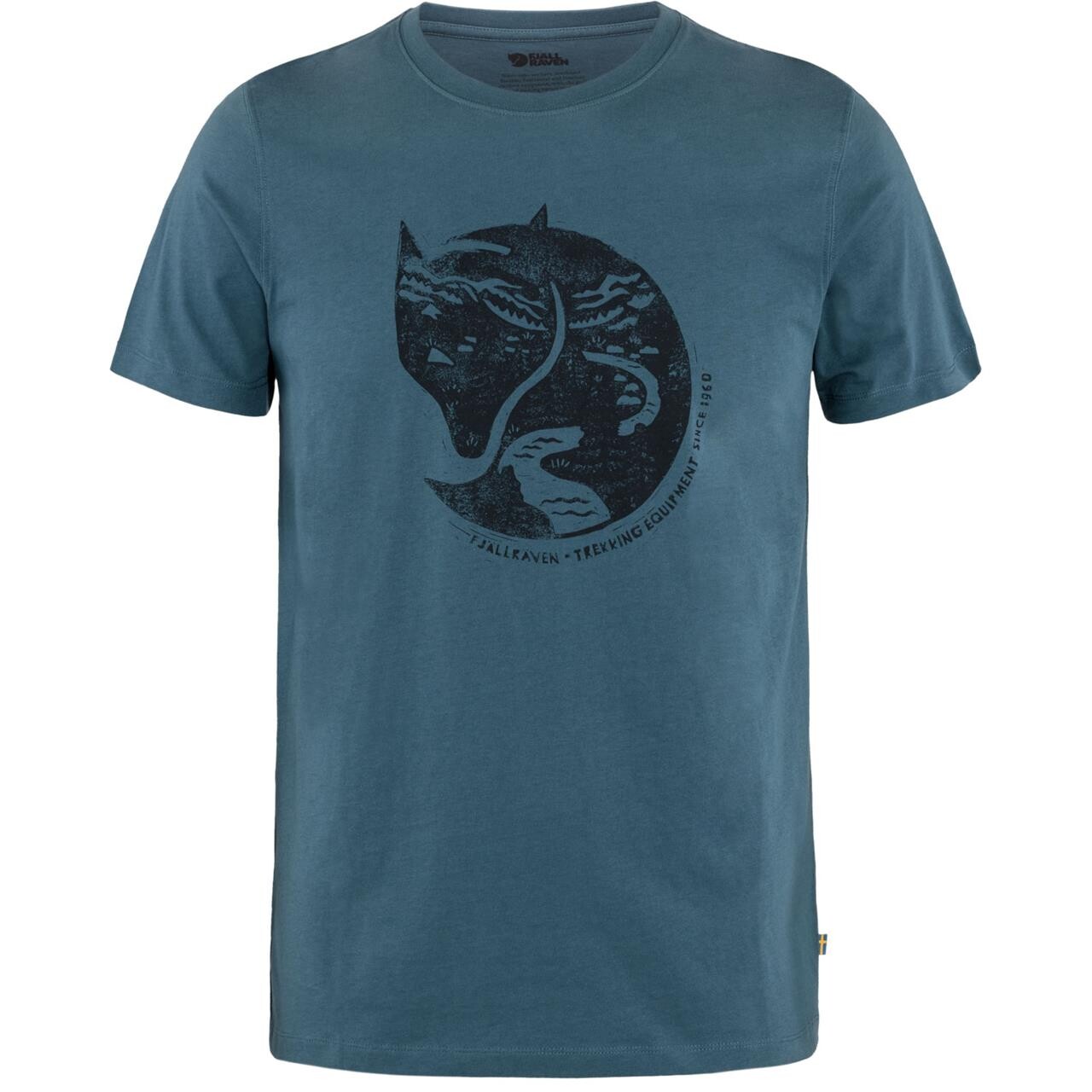 Fjällräven Mens Arctic Fox T-shirt  (Blå (INDIGO BLUE/534) Medium)
