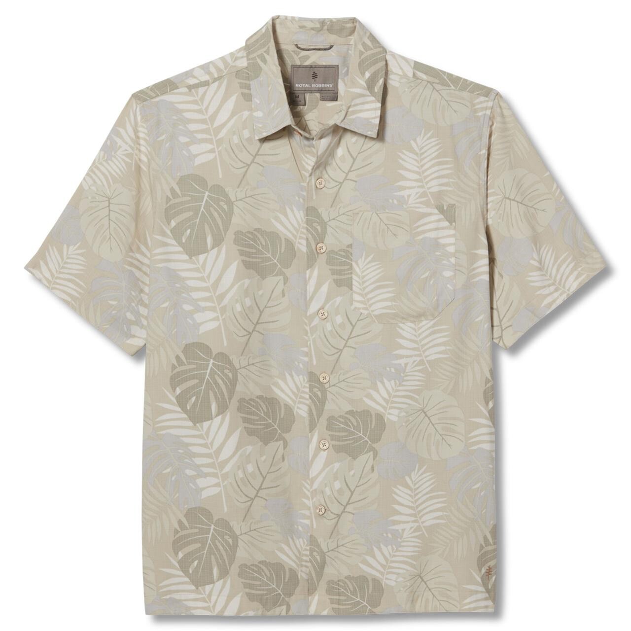 Billede af Royal Robbins Mens Comino Leaf S/S (Beige (SAND PT) Small)