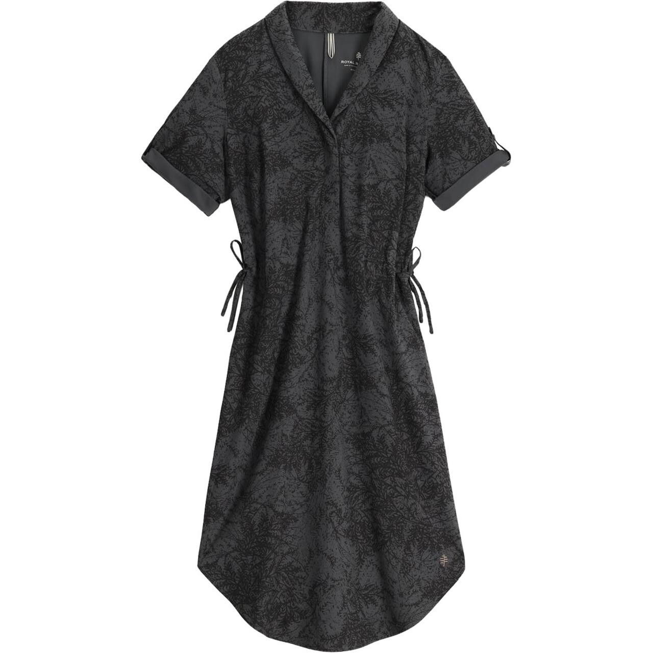 Royal Robbins Womens Spotless Traveler Dress S/S (Grå (ASPHALT FERN PT) Large)