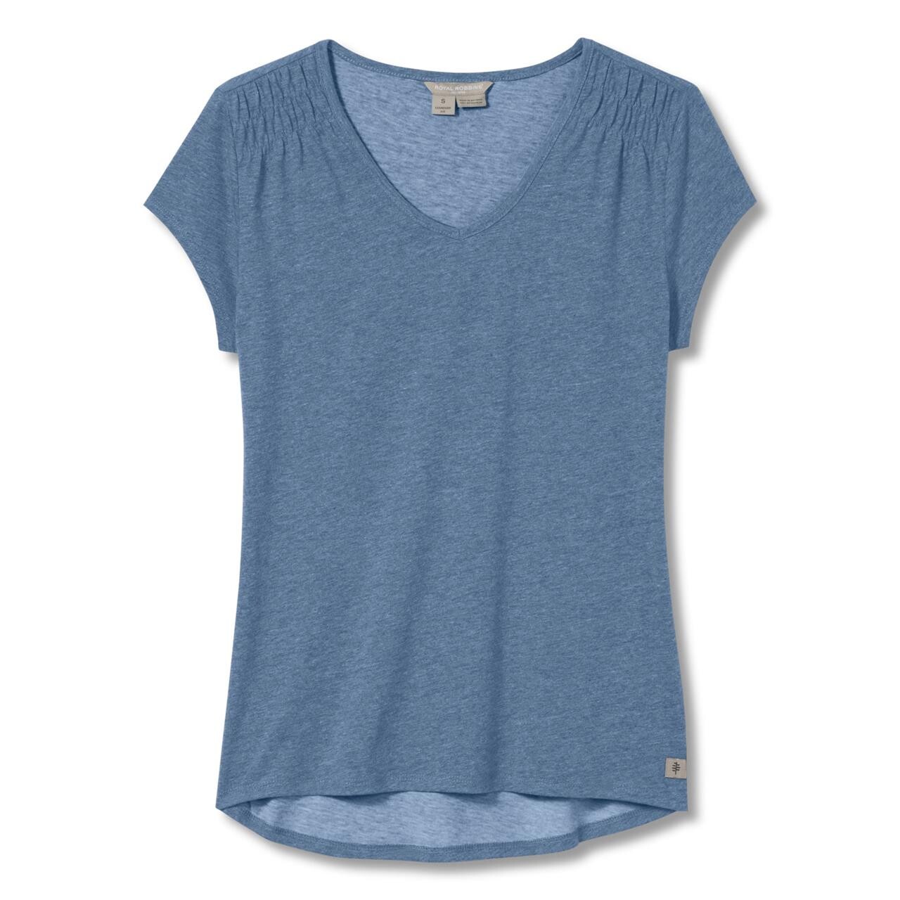  Royal Robbins Womens Featherweight Tee  (BLUE (STELLAR) Small)