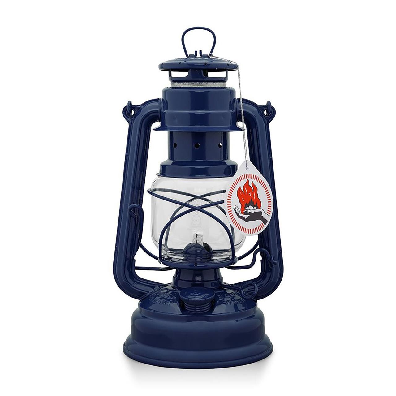 Se Feuerhand Feuerhand Hurricane Lantern 276 Cobalt B - Lygteholder hos Friluftsland.dk