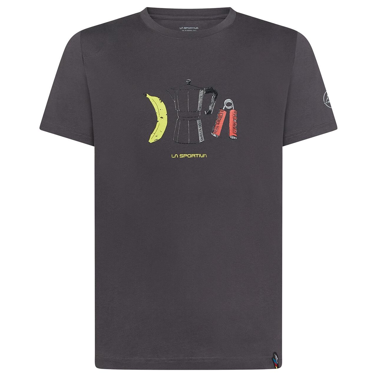 La Sportiva Mens Breakfast T Shirt Blå Carbon Medium