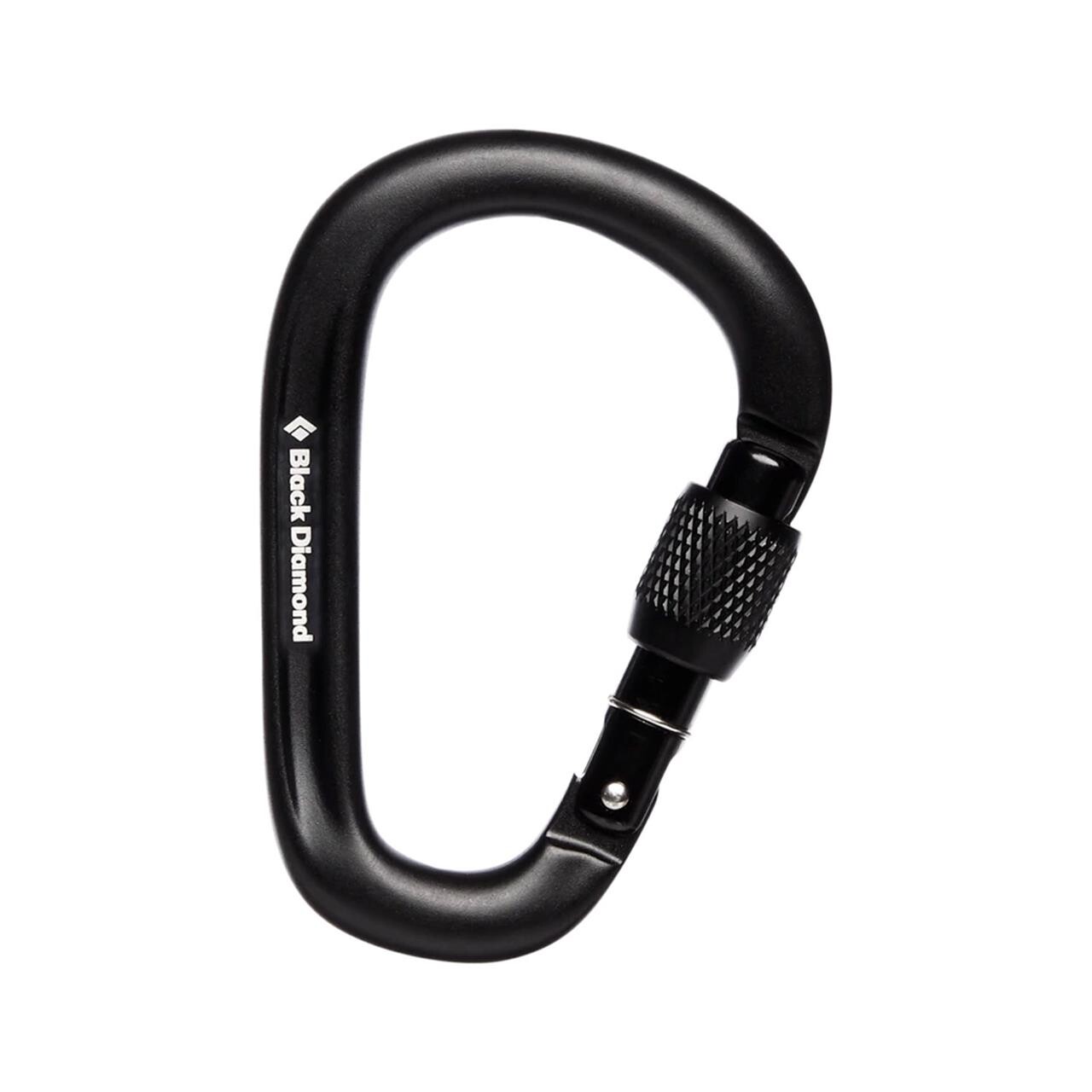 Se Black Diamond Pearlock Screwgate Carabiner (Sort (BLACK)) hos Friluftsland.dk