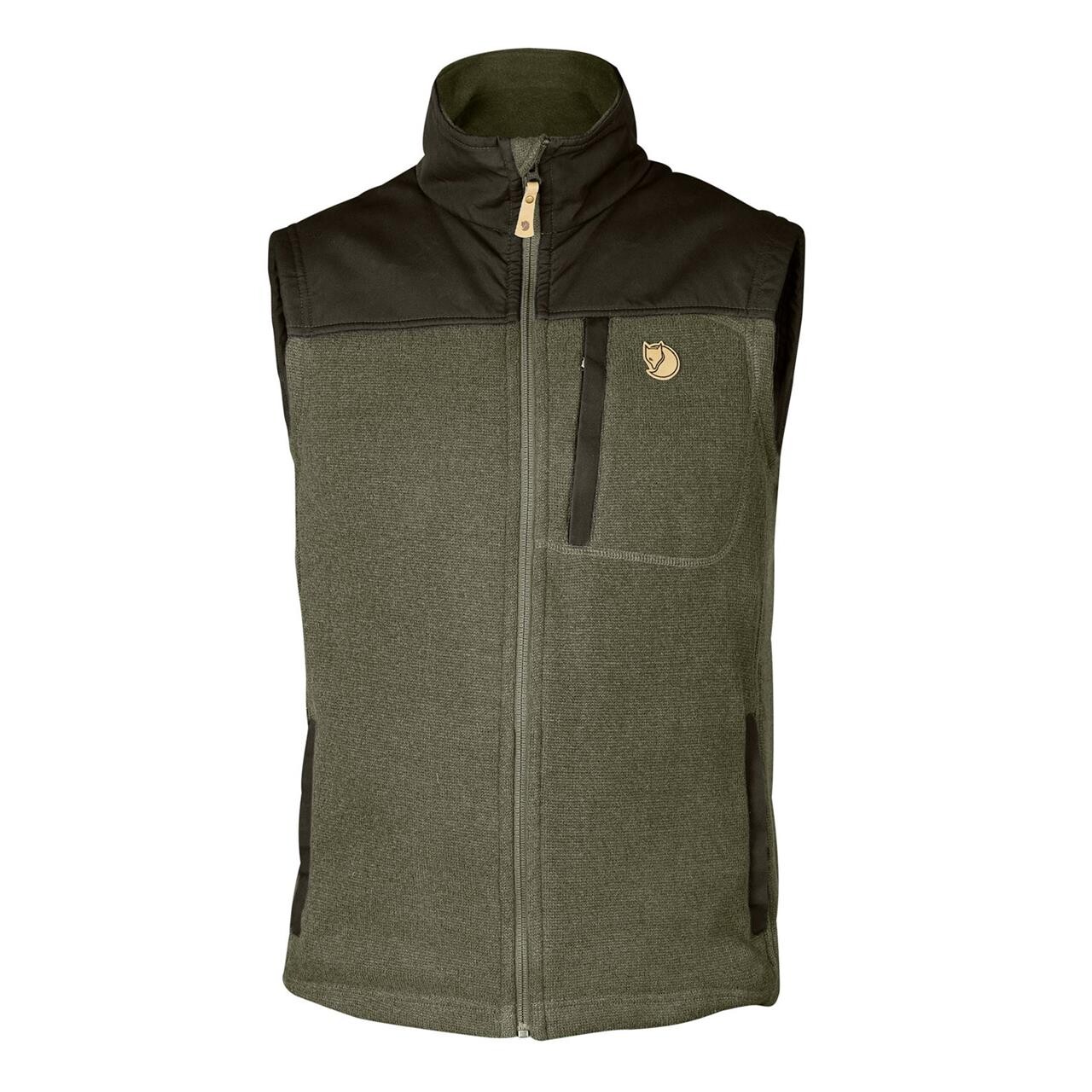 Fjällräven Mens Buck Fleece Vest  (Grøn (LAUREL GREEN-DP FOREST/625-662) Small)