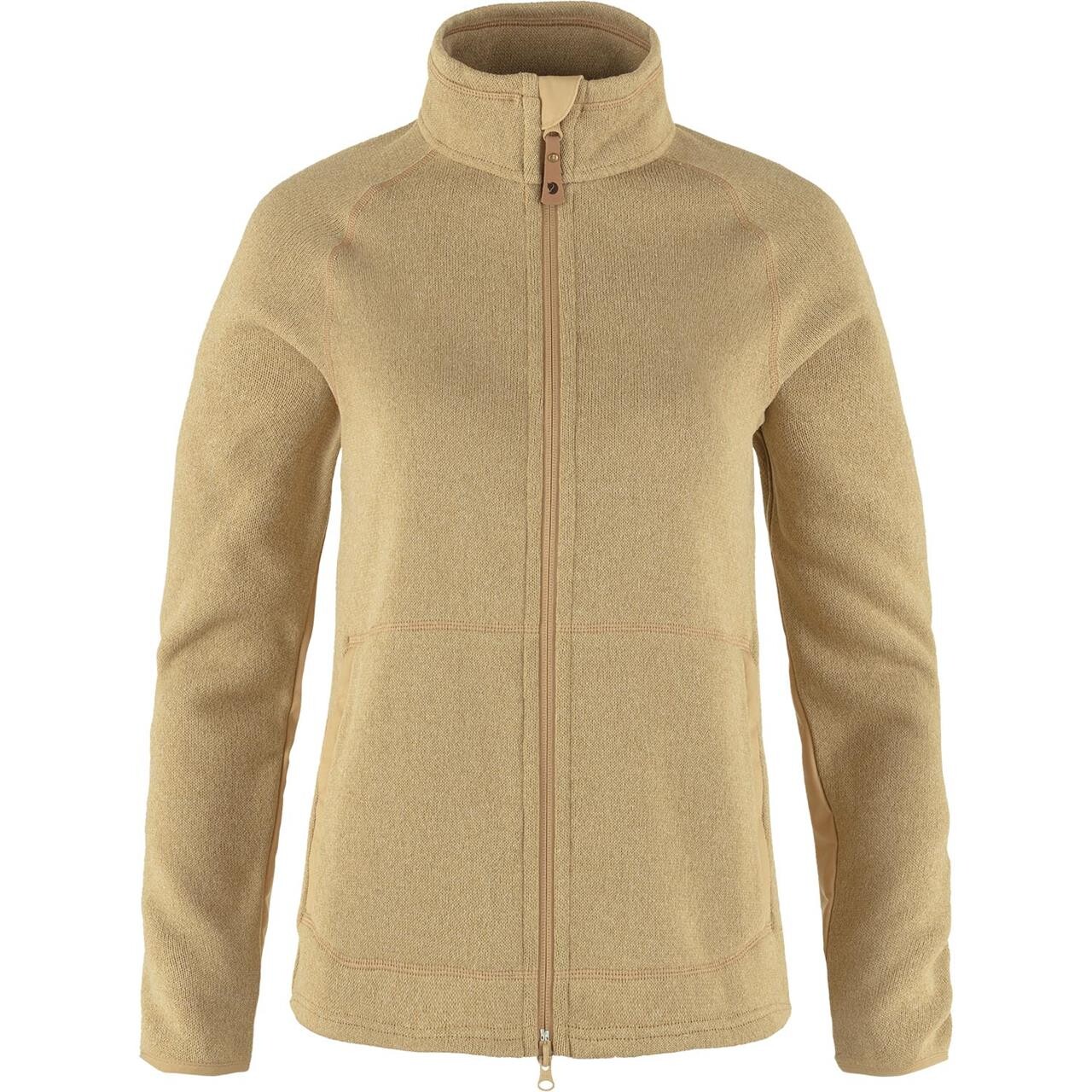 Fjällräven Womens Övik Fleece Zip Sweater  (Beige (DUNE BEIGE/196) Medium)