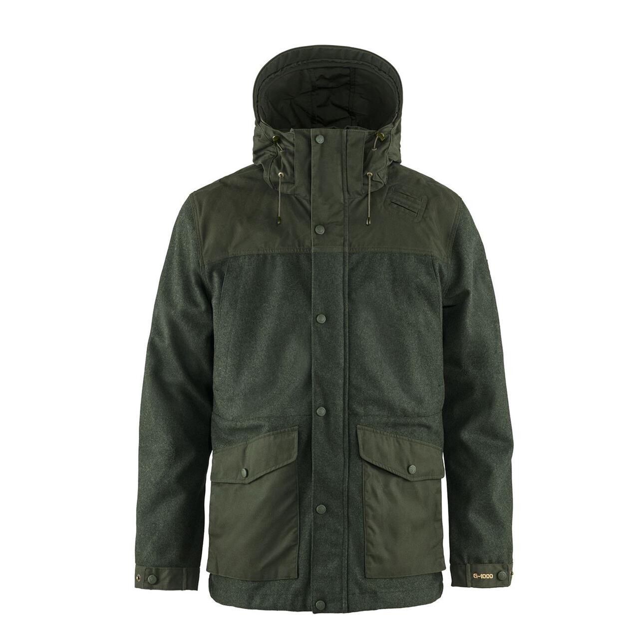 Se Fjällräven Mens Värmland Wool Jacket (Grøn (DEEP FOREST/662) Small) hos Friluftsland.dk