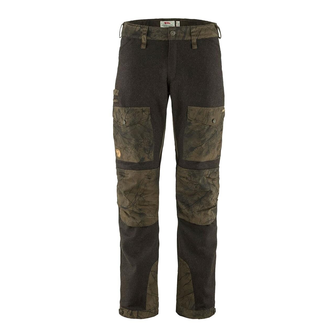Fjällräven Mens Värmland Wool Trousers  (Grøn (DK OLIVE-DK OLIVE CAMO/633-636) 48)