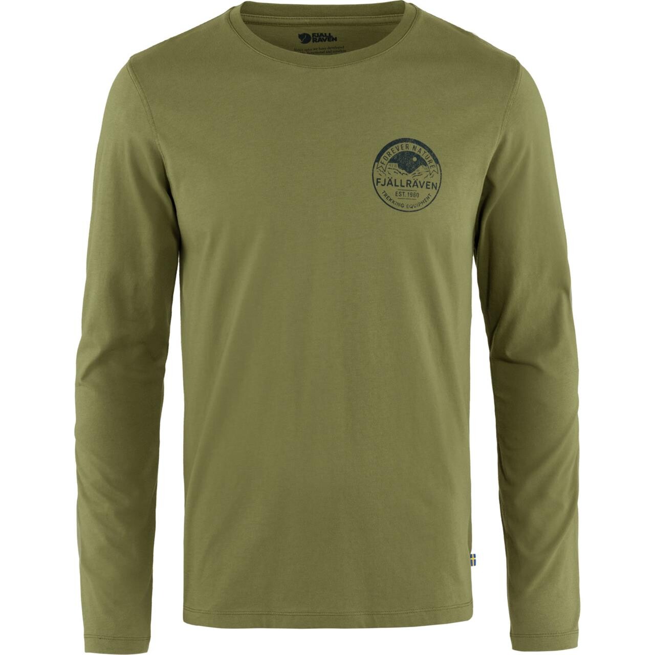 Mens Forever Nature Badge L S Grøn Caper Green 677 X Small Fra Fjällräven