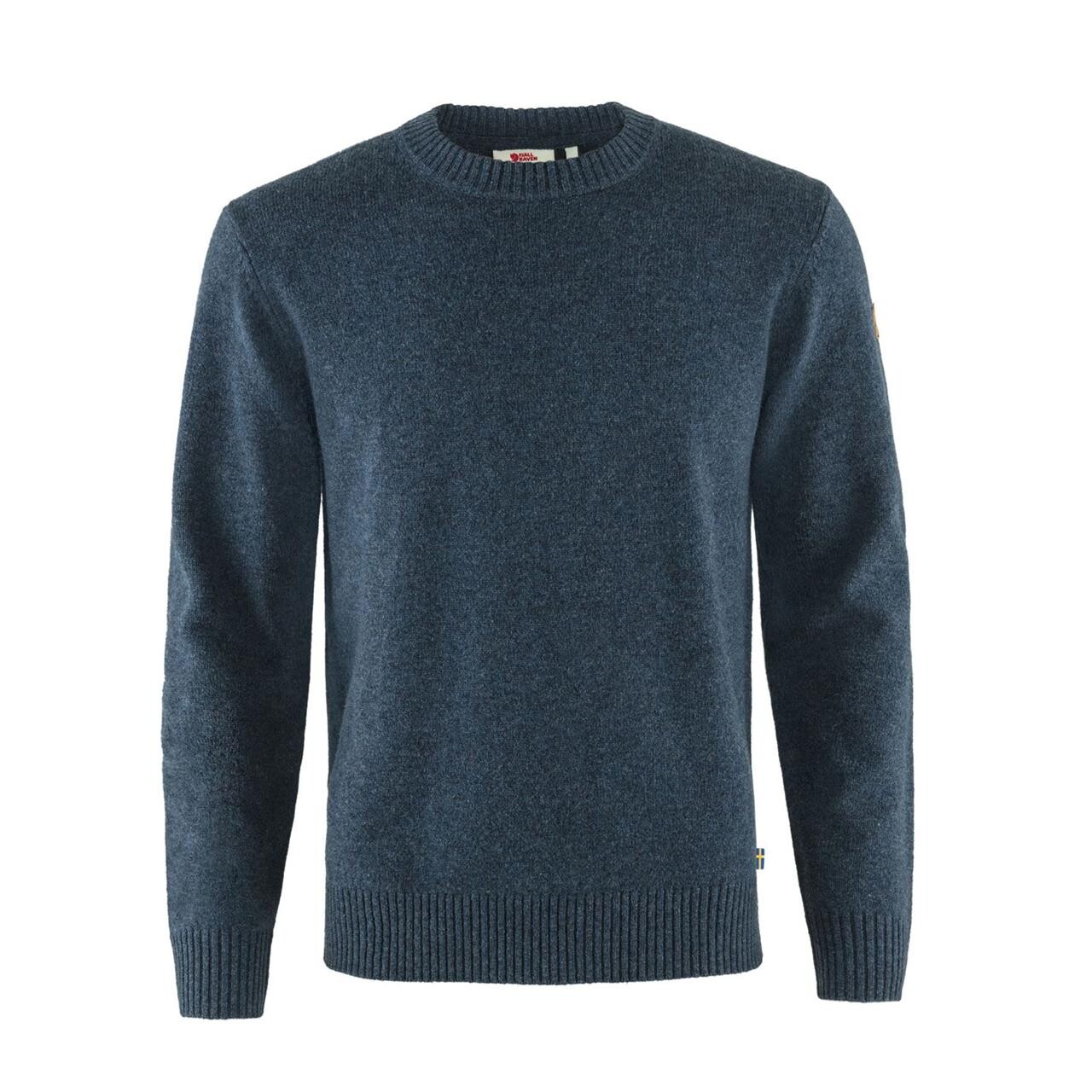 Fjällräven Mens Évik Round-neck Sweater  (Blå (NAVY/560) XXX-large)