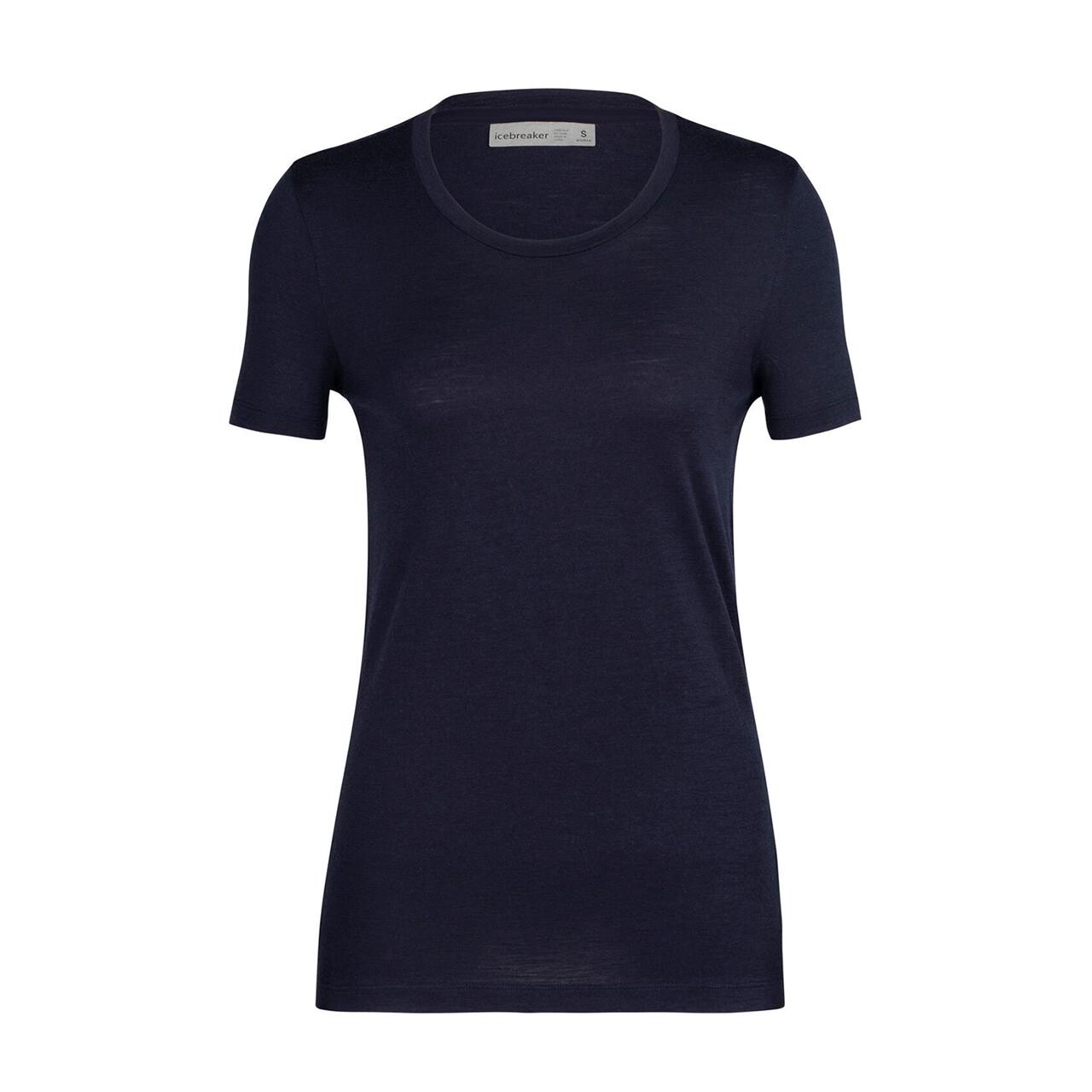 Icebreaker Womens Tech Lite Ii S/s T Blå Midnight Navy X Large