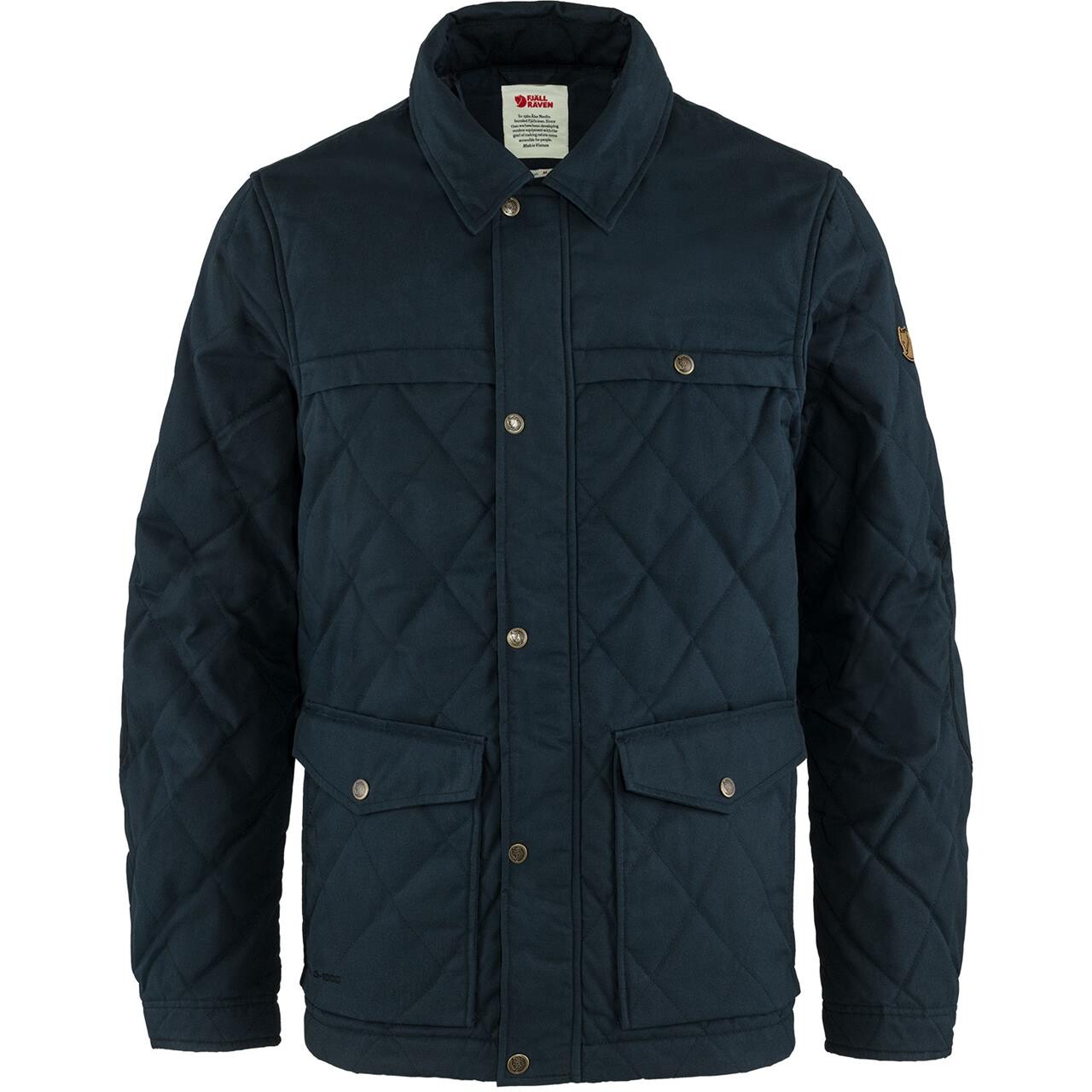 Fjallraven Mens Övik Wool Padded Jacket Blå Dark Navy/555