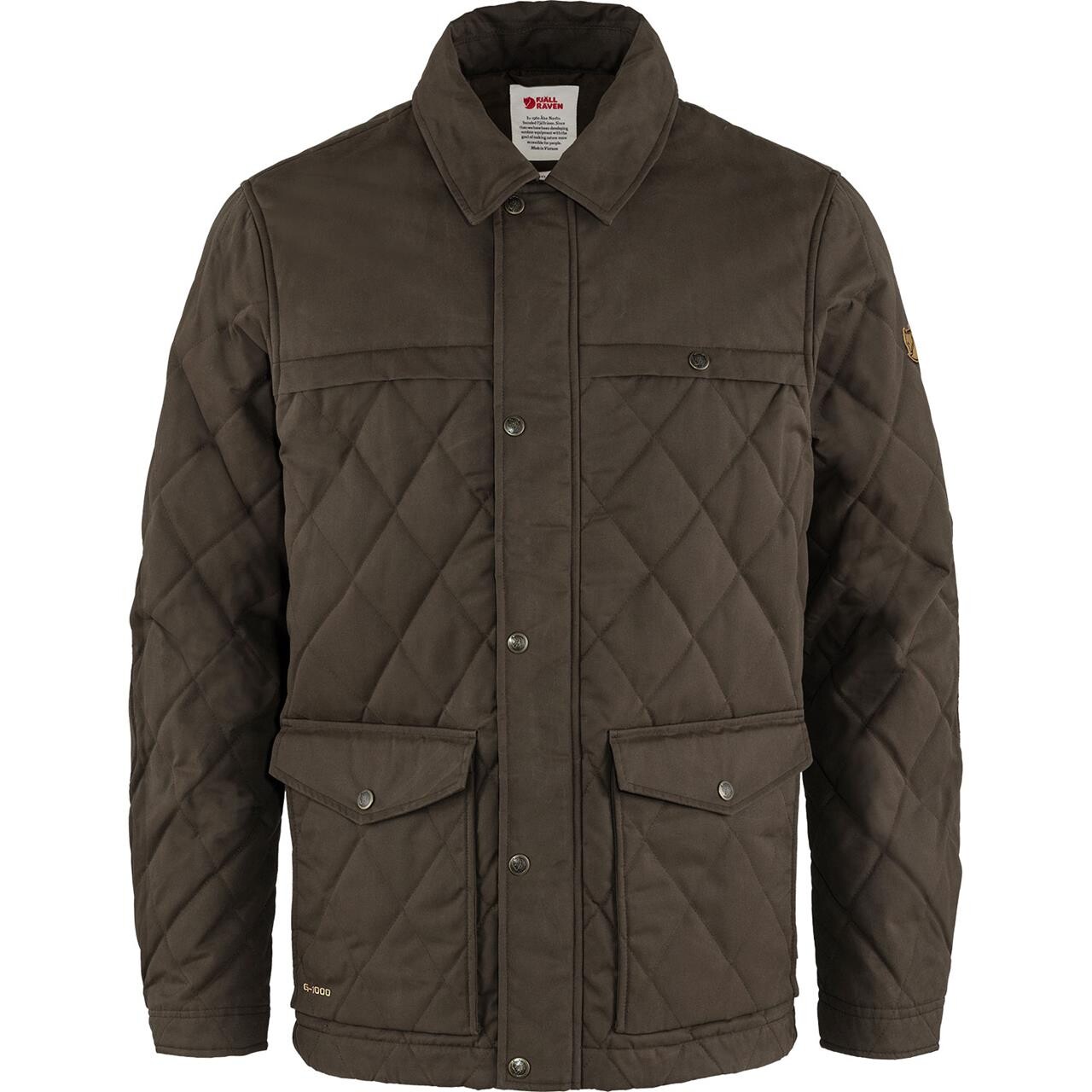 Fjallraven Mens Övik Wool Padded Jacket Grøn Dark Olive/633