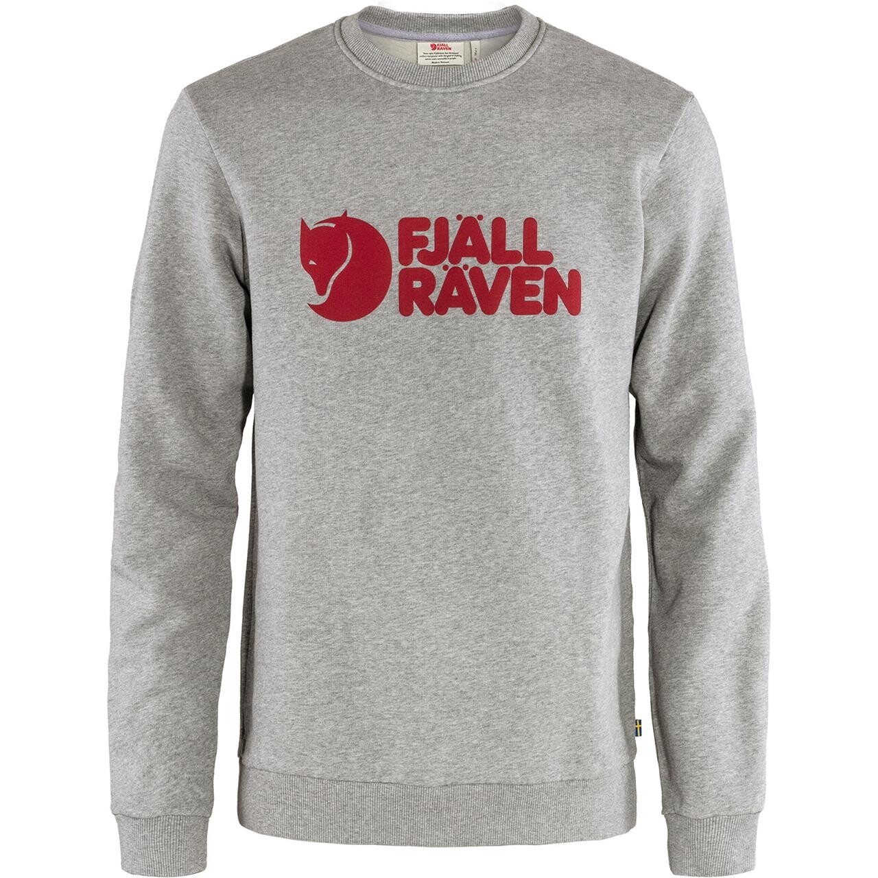 Fjällräven Mens Fjällräven Logo Sweater  (Grå (GREY-MELANGE/020-999) XX-large)