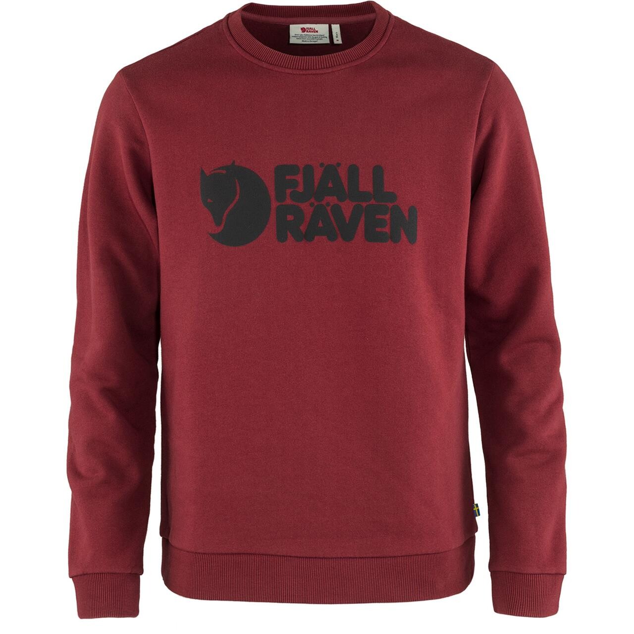  Fjällräven Mens Fjällräven Logo Sweater  (RED (RED OAK/345) X-large)