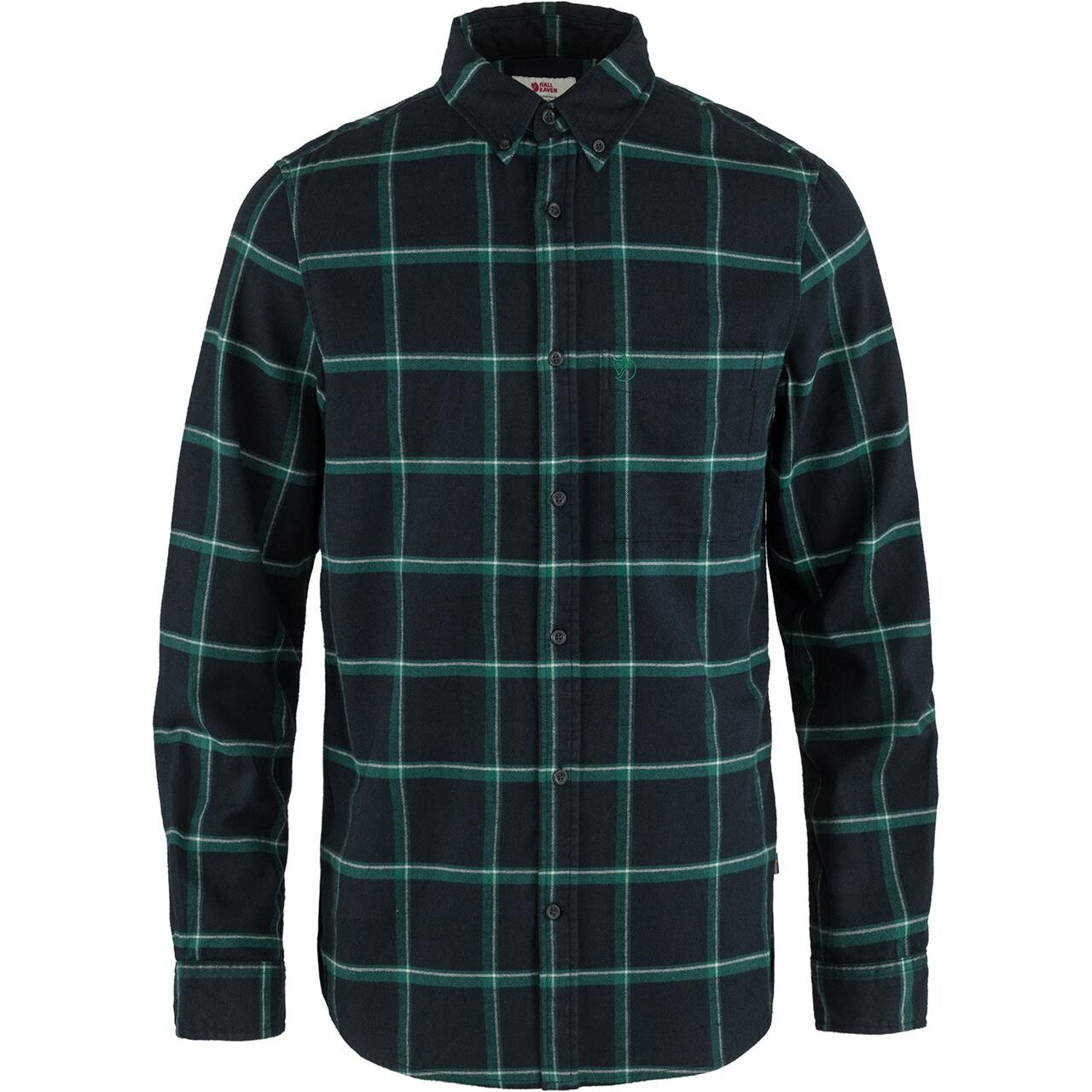 Fjällräven Övik Comfort Flannel Shirt M (BLUE (DARK NAVY-ARCTIC GREEN/555-667) Medium)