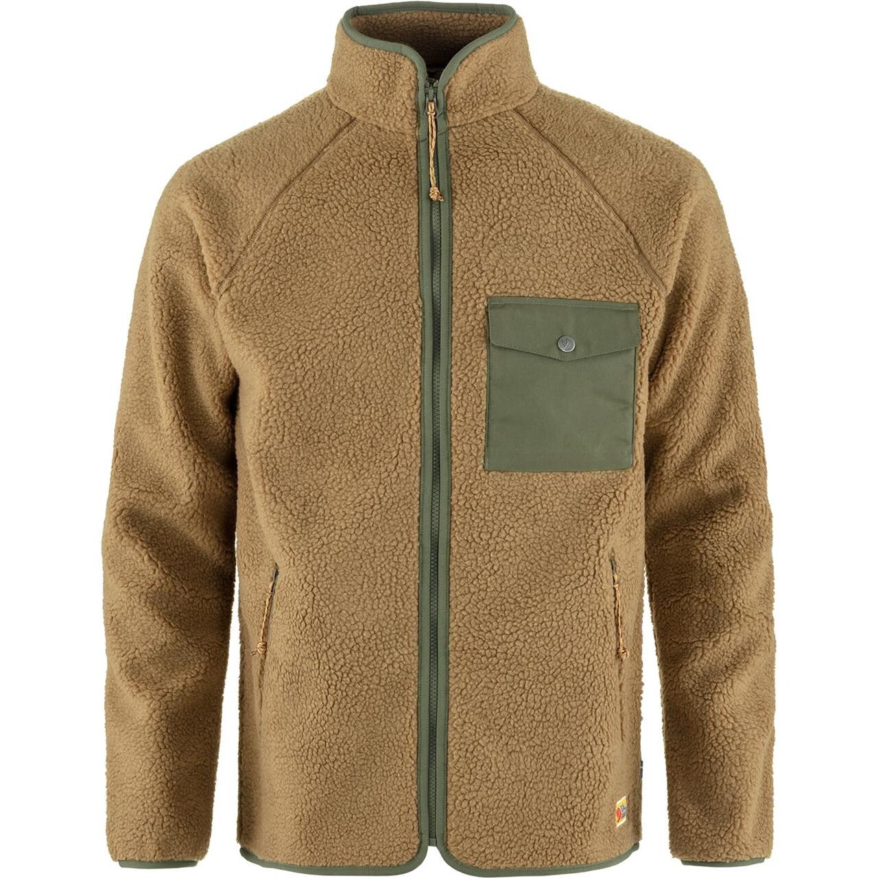 Fjällräven Mens Vardag Pile Fleece  (Brun (BUCKWHEAT-LAUREL GREEN/232-625) X-large)