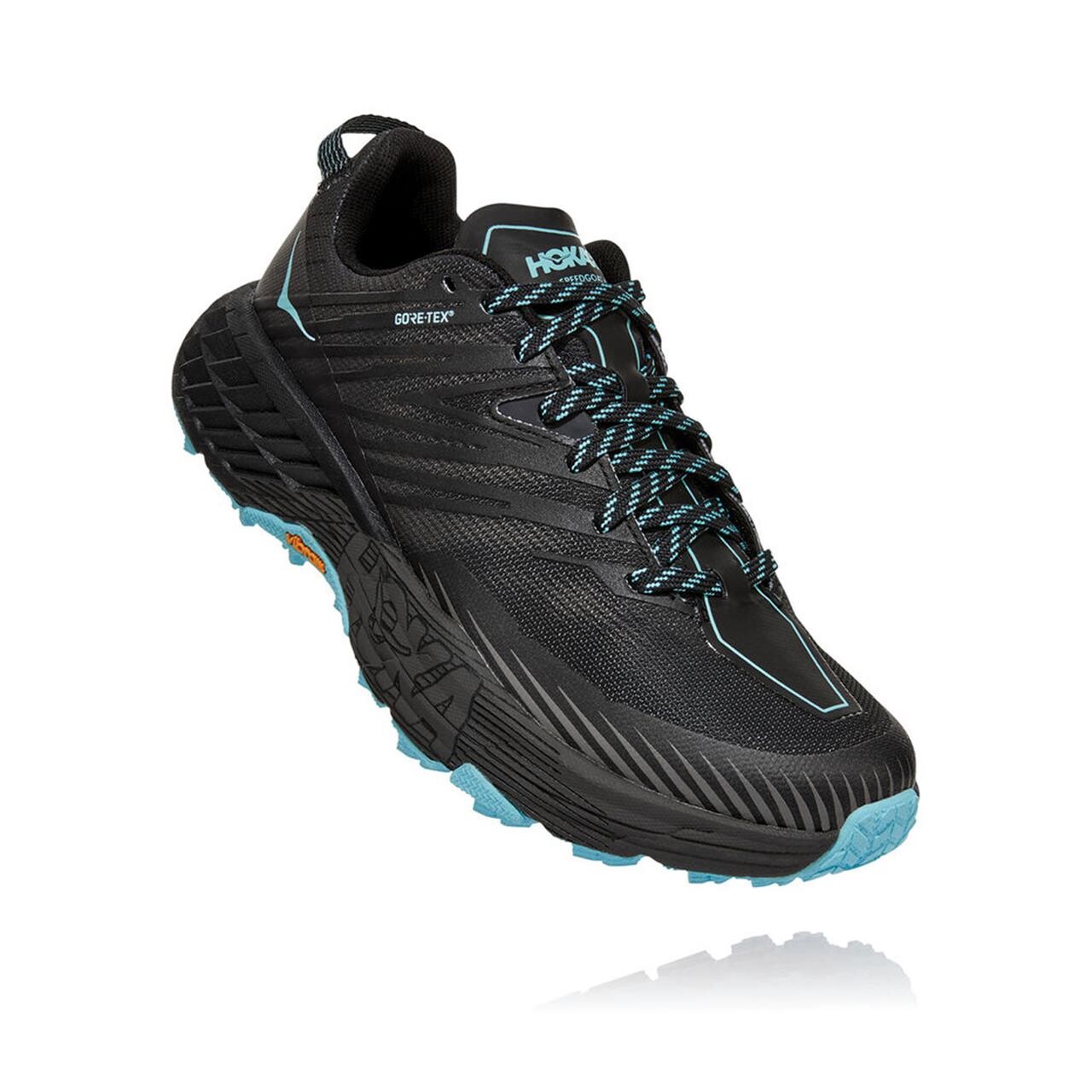 Se Hoka Womens Speedgoat 4 GTX (Grå (ANTHRACITE/DARK GULL GREY) 39 1/3) hos Friluftsland.dk