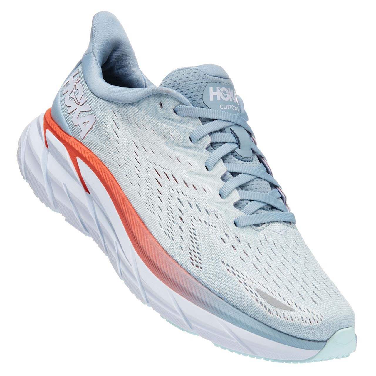  Hoka Womens Clifton 8  (BLUE (BLUE FOG/PLEIN AIR) 37 1/3)