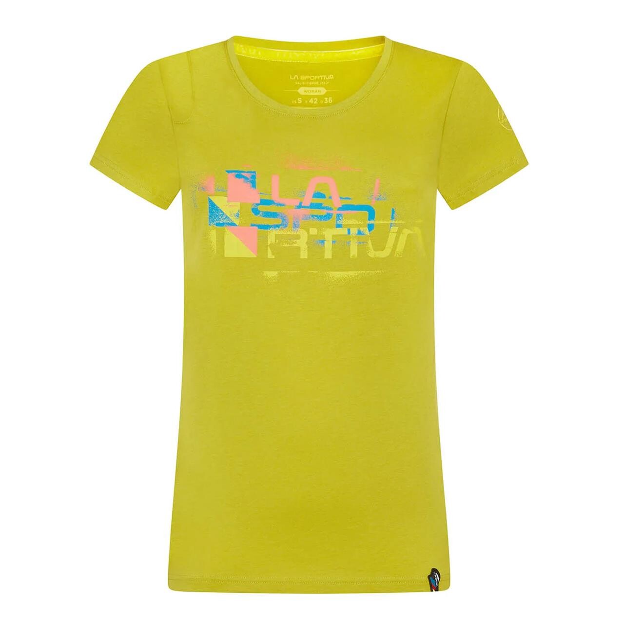 Se La Sportiva Womens Square Evo T-Shirt (Grøn (KIWI) Medium) hos Friluftsland.dk