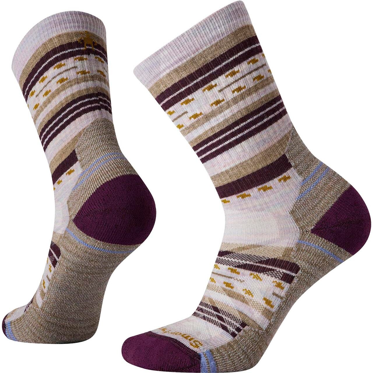 Smartwool Womens Hike Light Cushion Margarita Crew (Lilla (PURPLE ECLIPSE) 38-41)