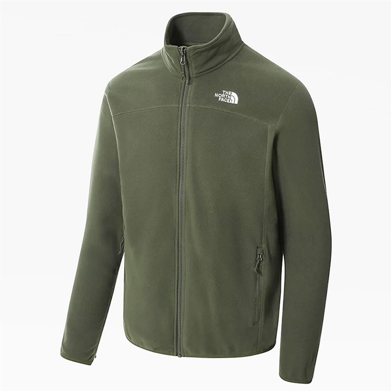 The North Face Mens 100 Glacier Full Zip 2021 model (Grøn (NEW TAUPE GREEN) Medium)