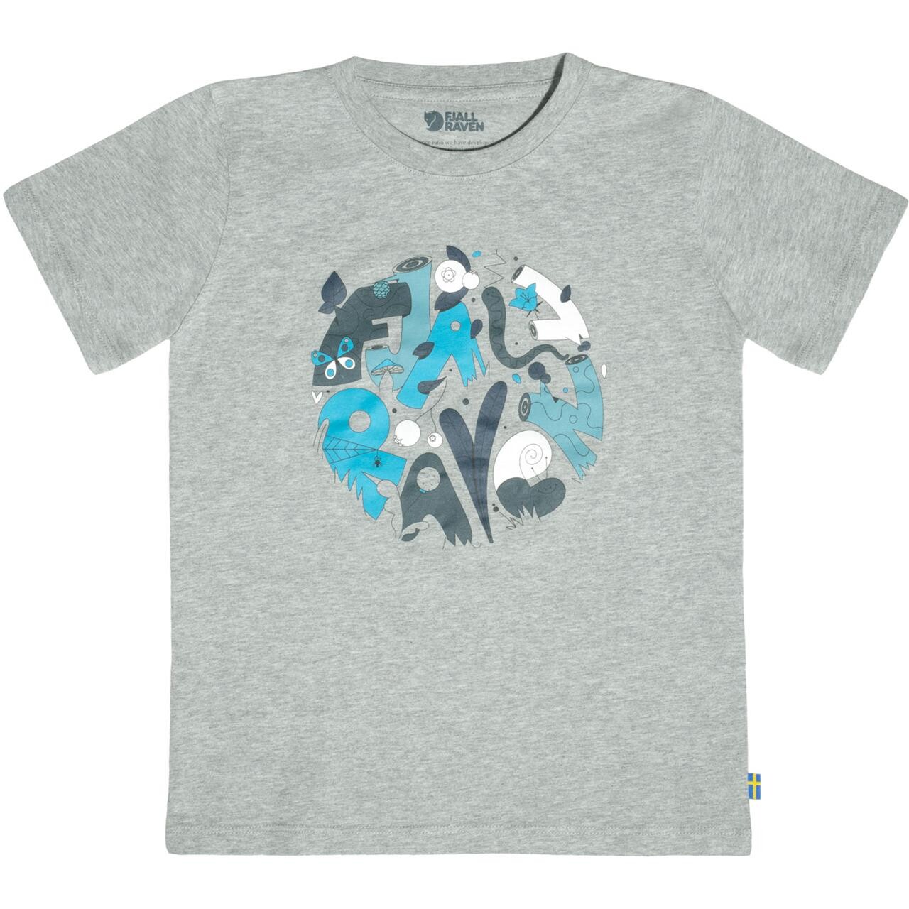 Fjällräven Kids Forest Findings T-shirt (Grå (GREY-MELANGE/020-999) 140 cm)