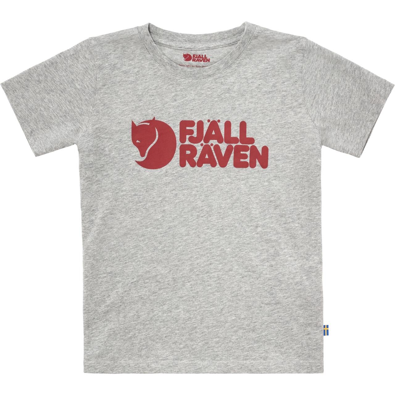 Fjällräven Kids Fjällräven Logo T-shirt (Grå (GREY-MELANGE/020-999) 158 cm)