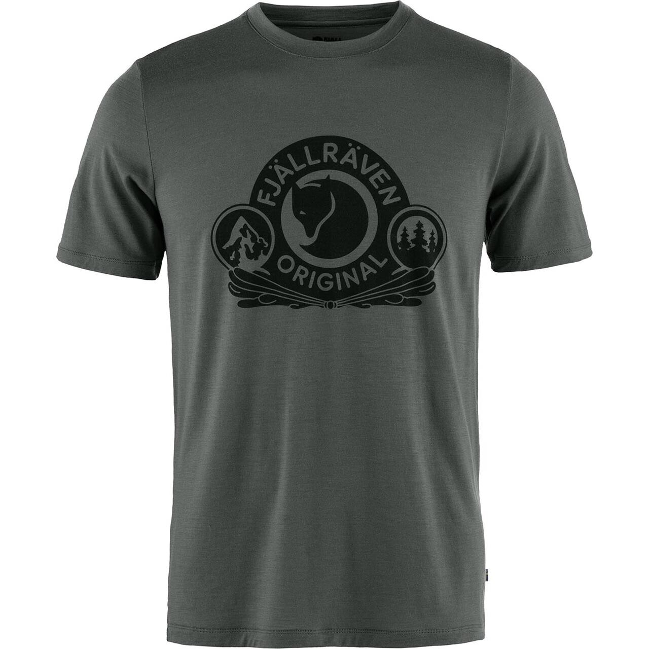 Fjällräven Mens Abisko Wool Classic S/S  (Grå (BASALT/050) Large)