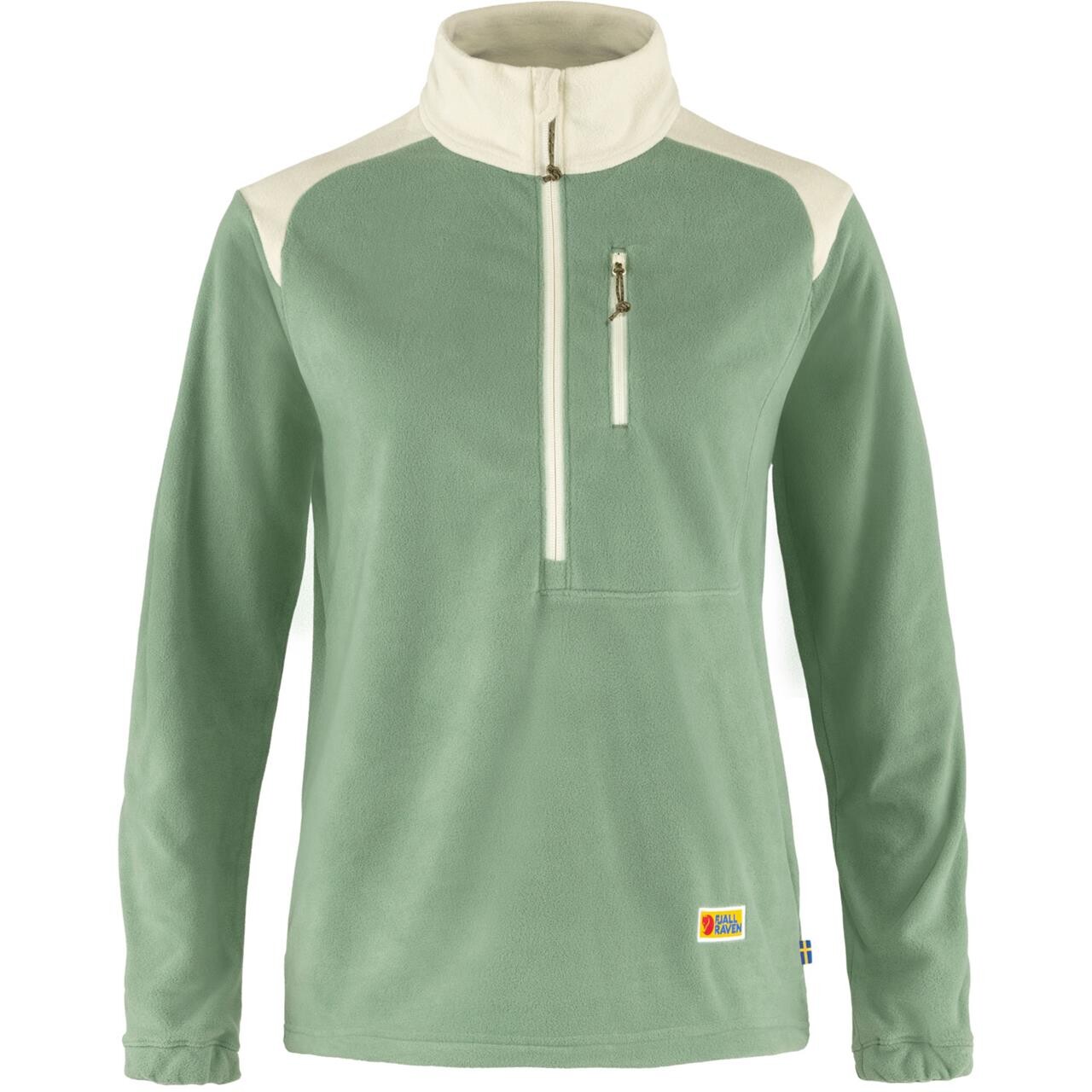 Fjällräven Womens Vardag Lite Fleece  (Grøn (SAGE GREEN-CHALK WHITE/516-113) Small)