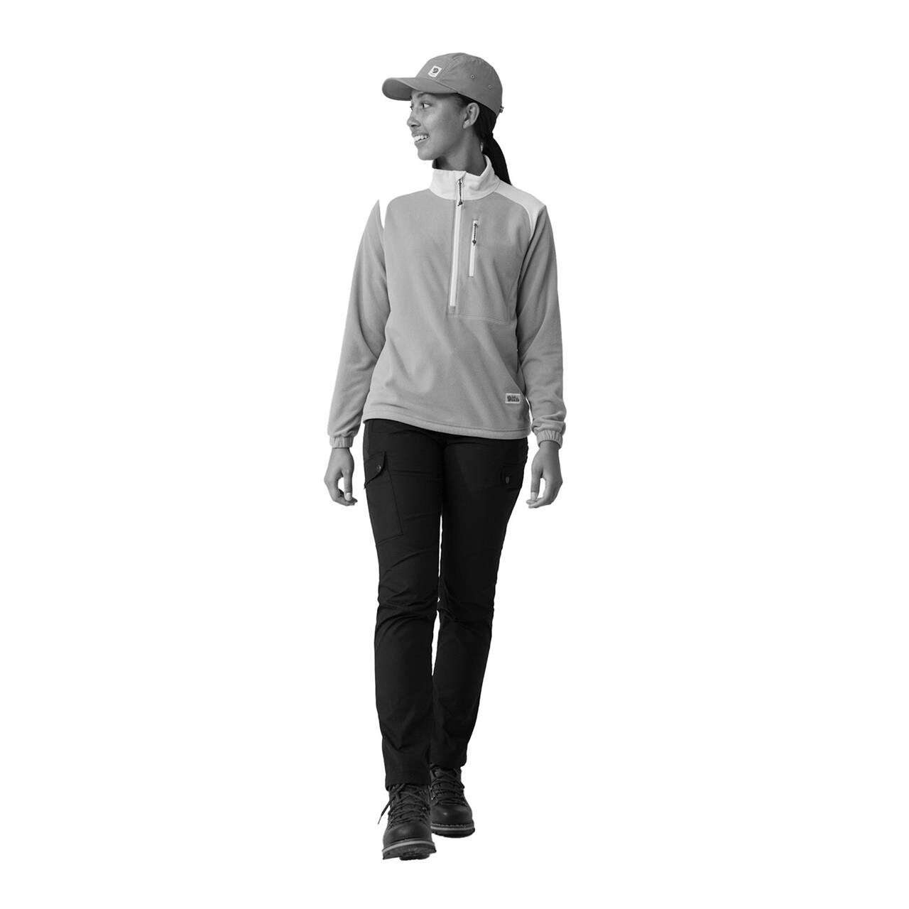Fjällräven Womens Vardag Lite Fleece  (Orange (FLAME ORANGE/214) Small)