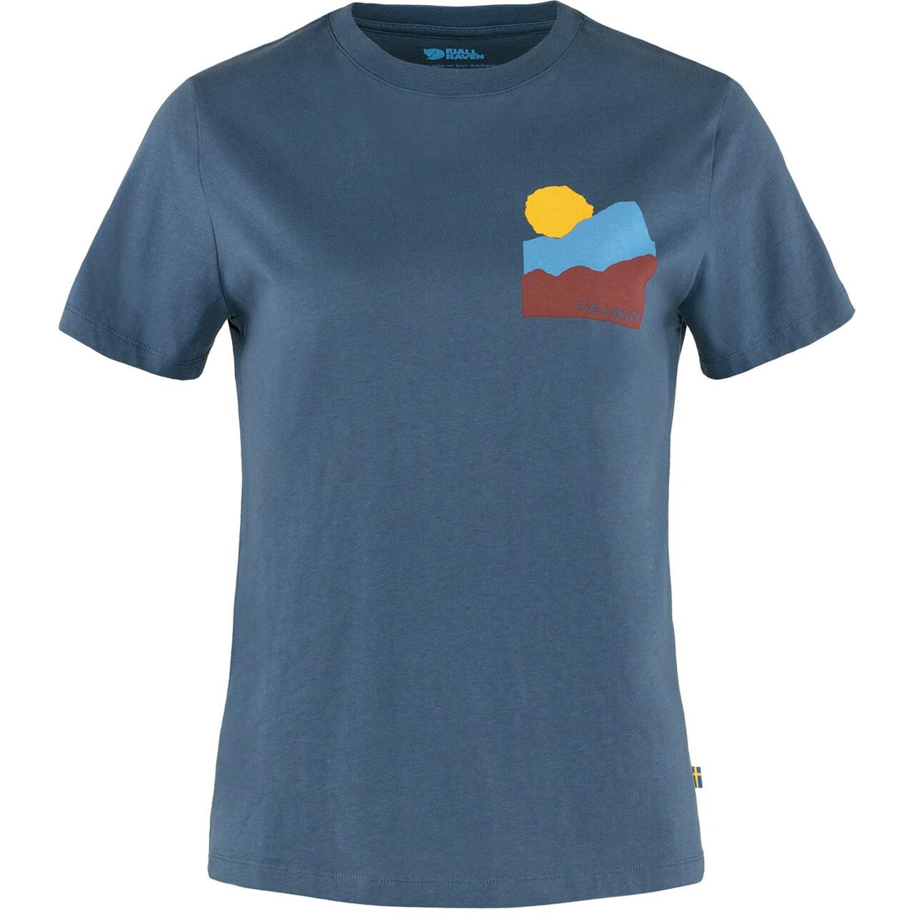 Fjällräven Womens Nature T-shirt  (Blå (INDIGO BLUE/534) Medium)