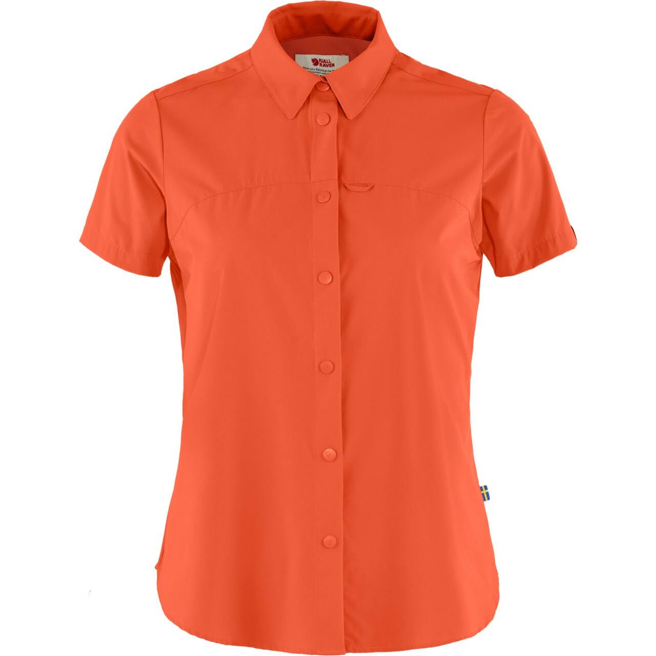  Fj&auml;llr&auml;ven Womens High Coast Lite Shirt S/S  (RED (ROWAN RED/333) Large)
