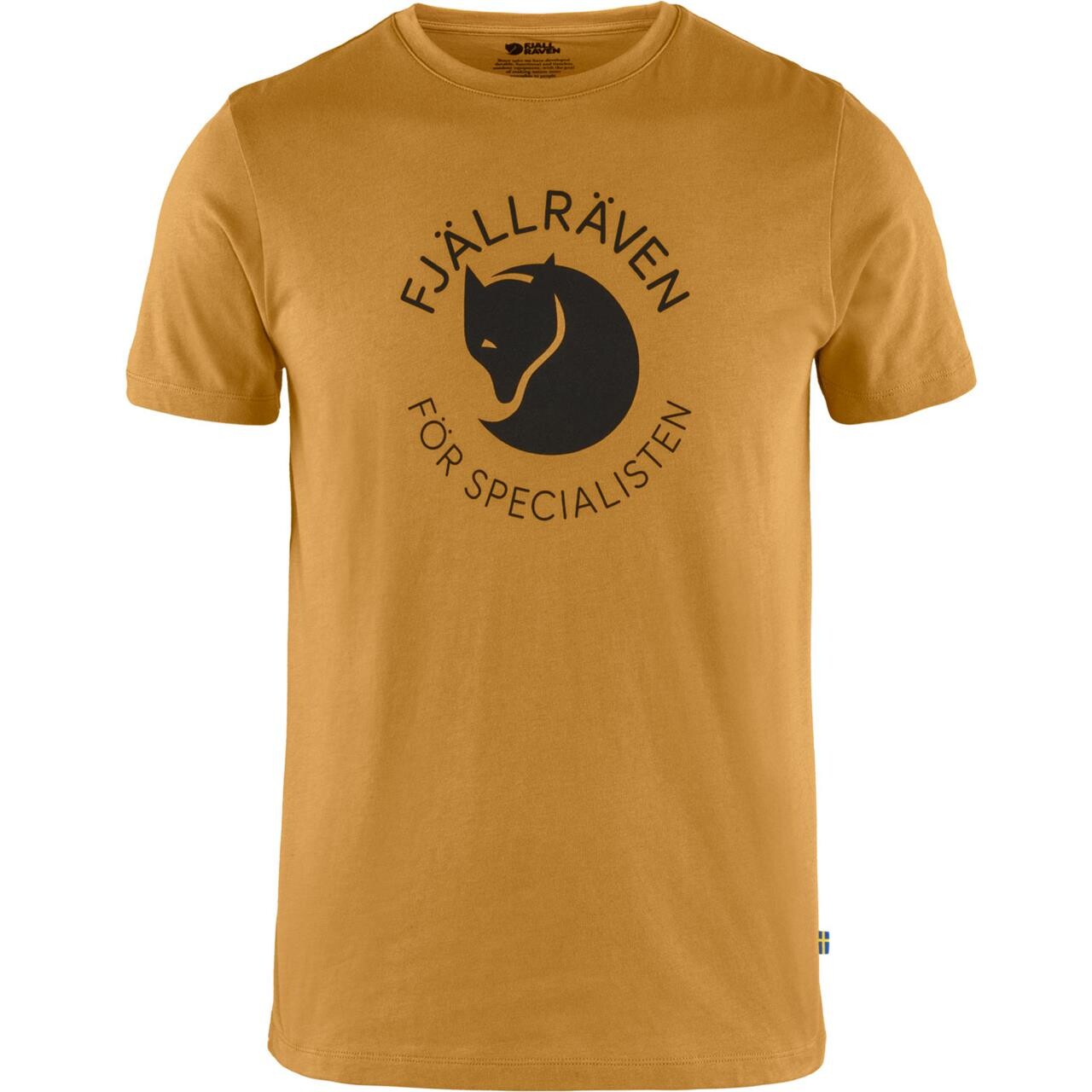 Fjällräven Mens Fjällräven Fox T-shirt  (Brun (ACORN/166) Small)