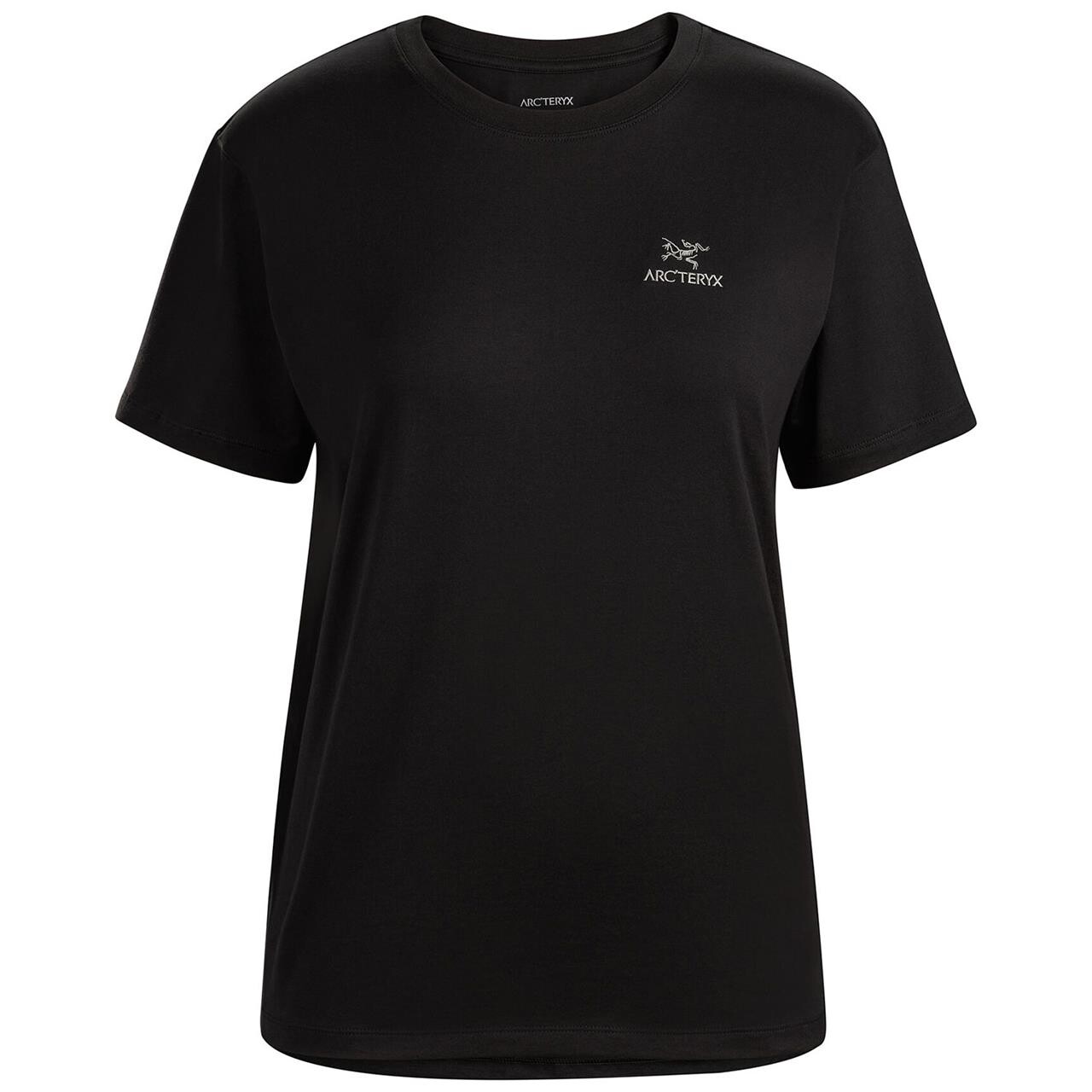 Arcteryx Womens Arc'logo Emblem S/S T-shirt  (BLACK (BLACK/ATMOS) Small)