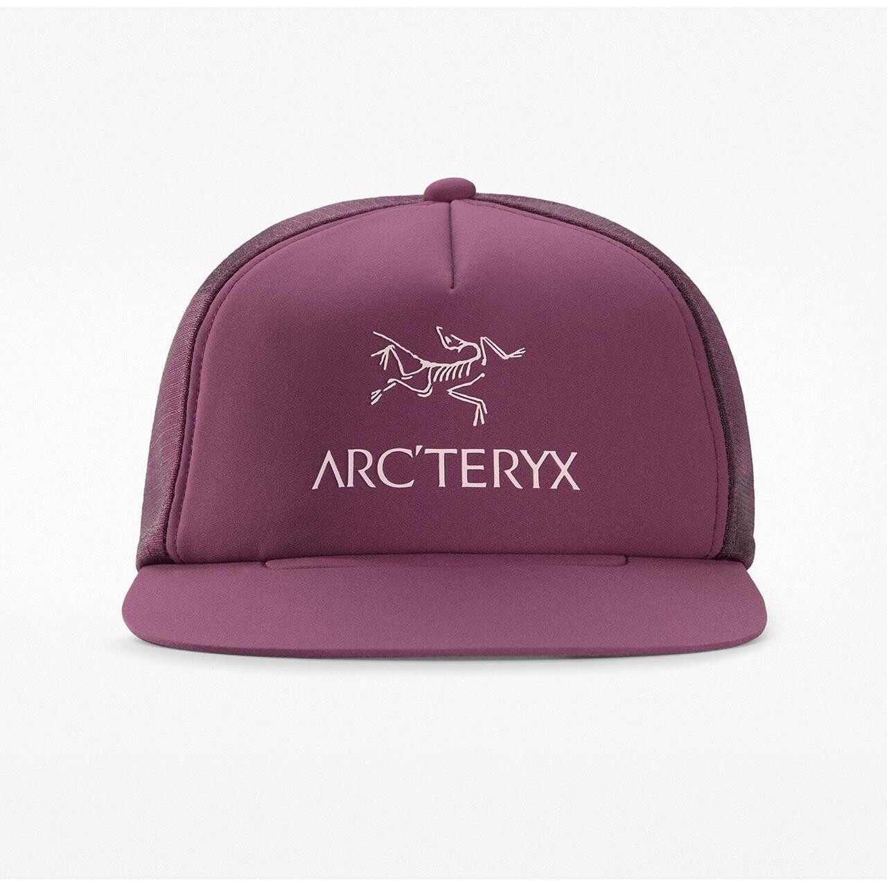 Se Arcteryx Logo Trucker Flat (Lilla (JUPITER) One size) hos Friluftsland.dk