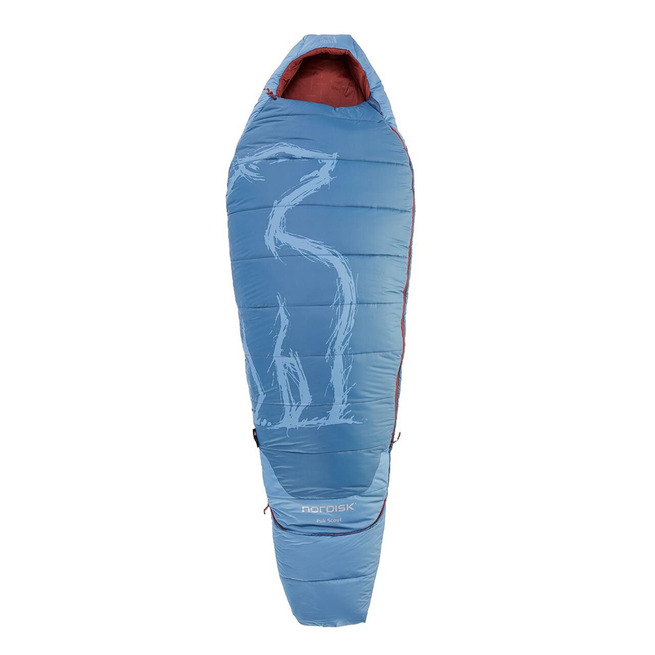 Billede af Nordisk Kids Puk Scout Sleeping Bag (Blå (MAJOLICA BLUE) Personlængde 150 cm)