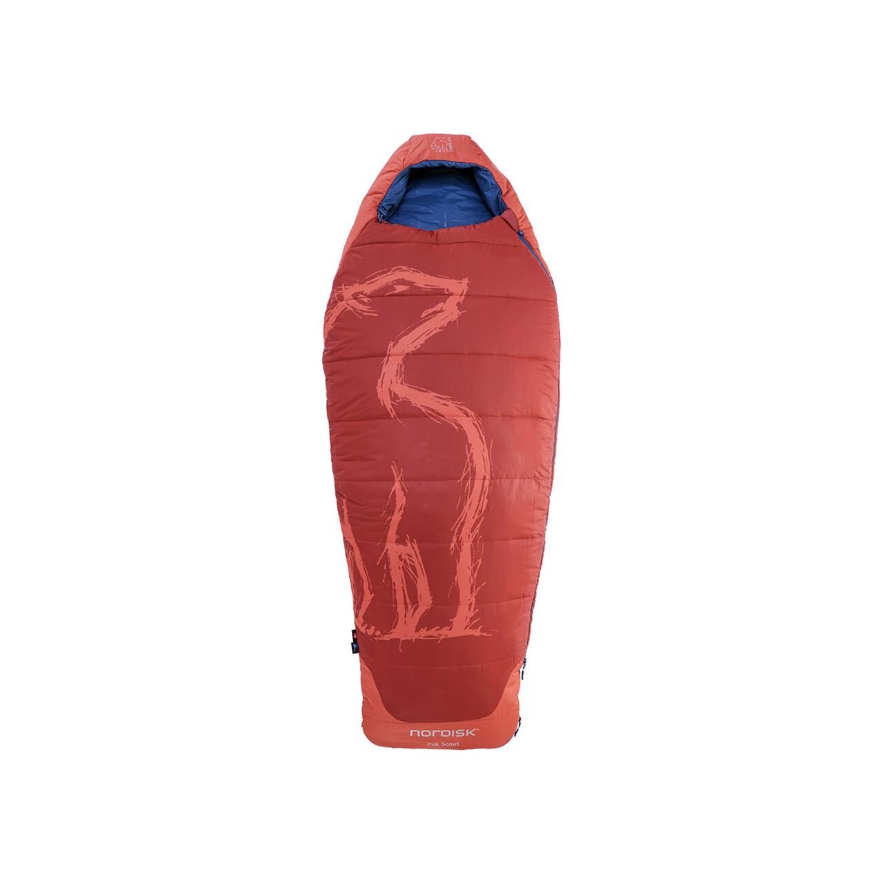 Nordisk Kids Puk Scout Sleeping Bag (Rød (SUNDRIED TOMATO) Personlængde 150 cm)