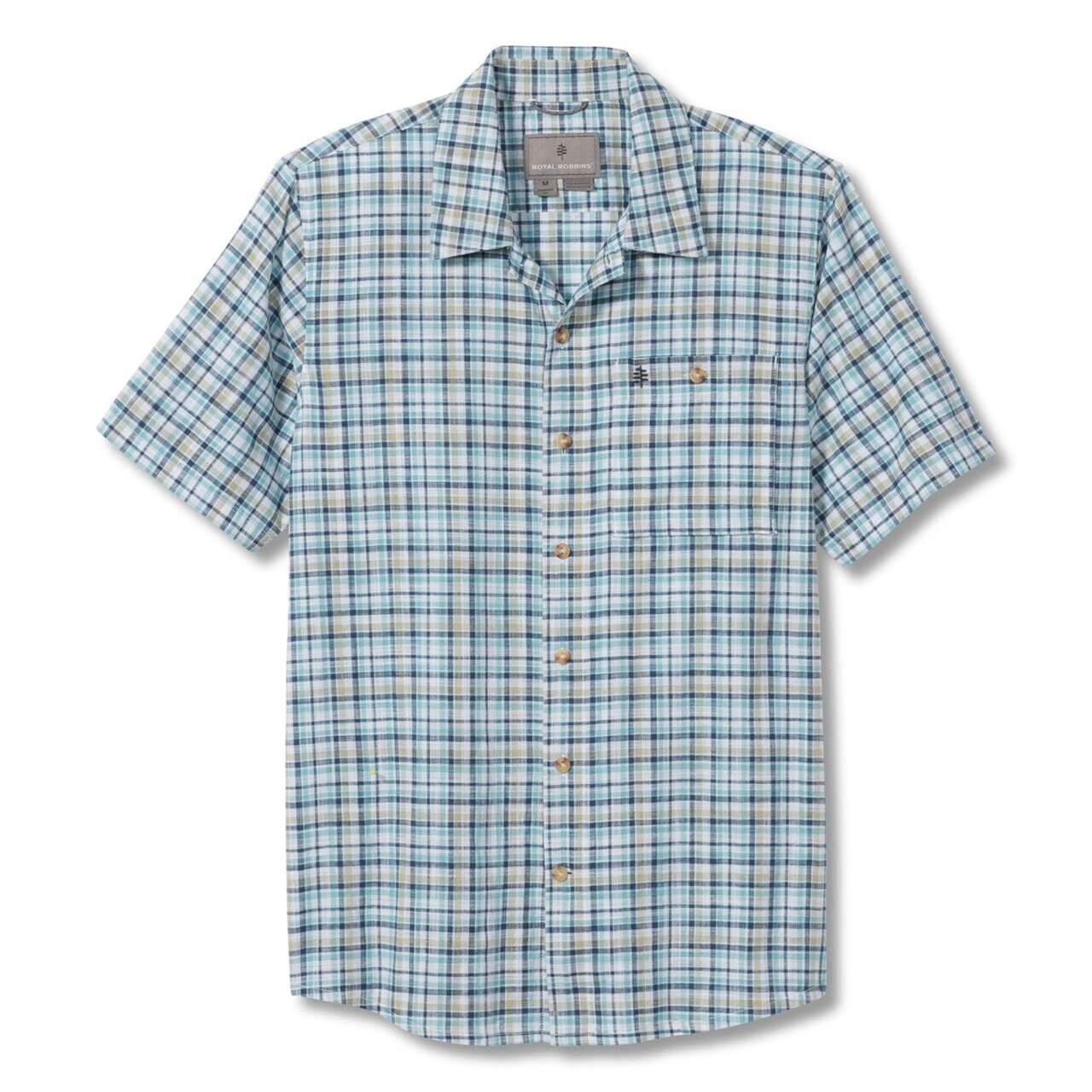 Billede af Royal Robbins Mens Redwood Plaid S/S (Blå (COLLINS BLUE) Medium)