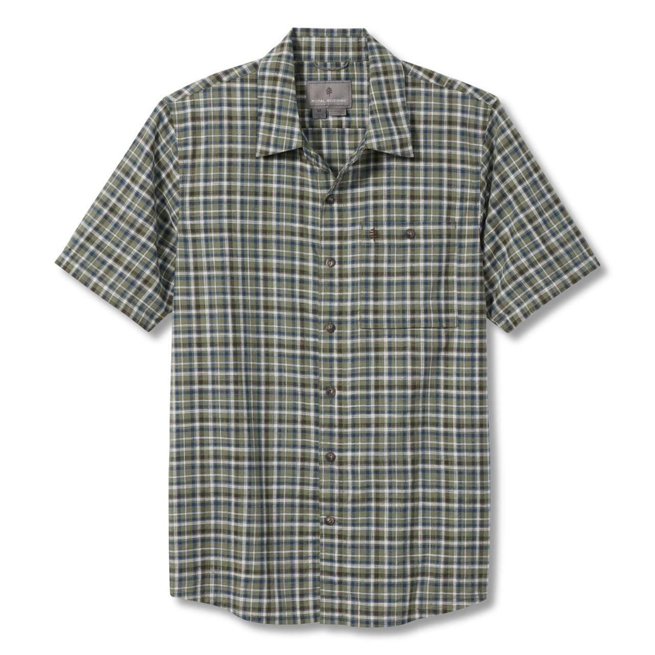 Royal Robbins Mens Redwood Plaid S/S  (Grøn (FIDDLEHEAD) Small)