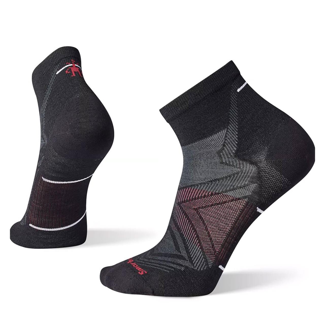 Se Smartwool Run Zero Cushion Ankle Socks, Black hos Friluftsland.dk