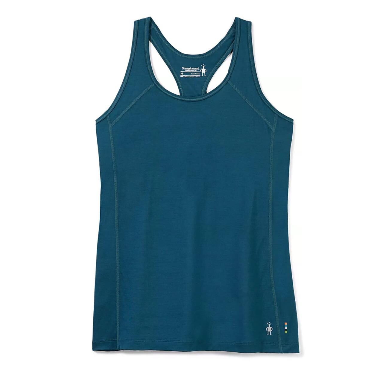 Se Smartwool Womens Merino Sport 120 Racerback Tank (Blå (TWILIGHT BLUE) Large) hos Friluftsland.dk