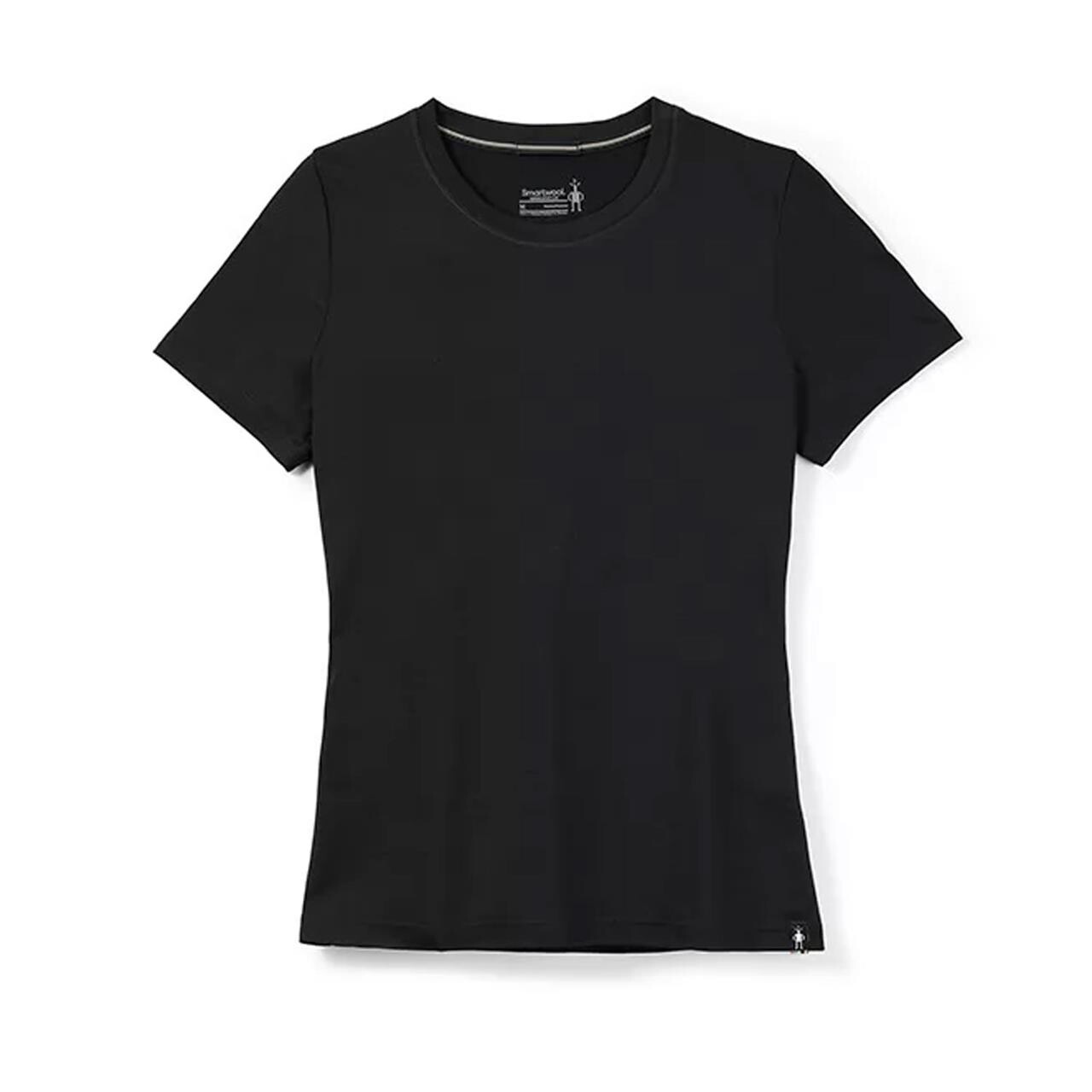 Se Smartwool Womens Merino Sport 150 Tee Slim Fit (Sort (BLACK) Medium) hos Friluftsland.dk