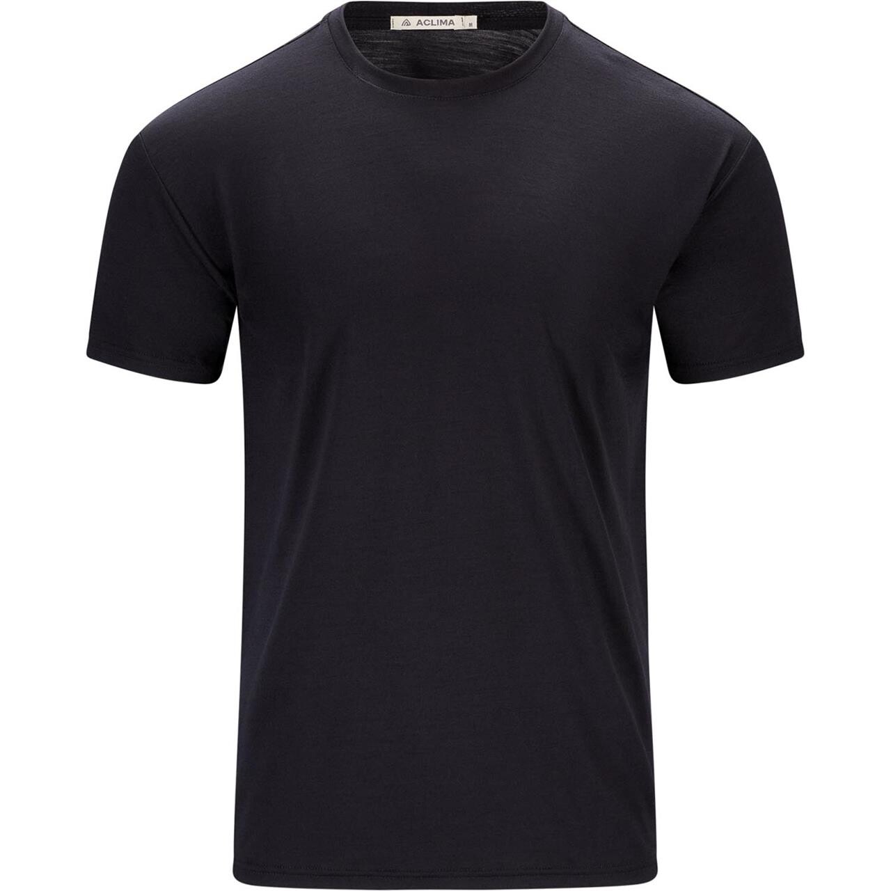 Aclima Mens Classic Tee (Sort (JET BLACK) Large)