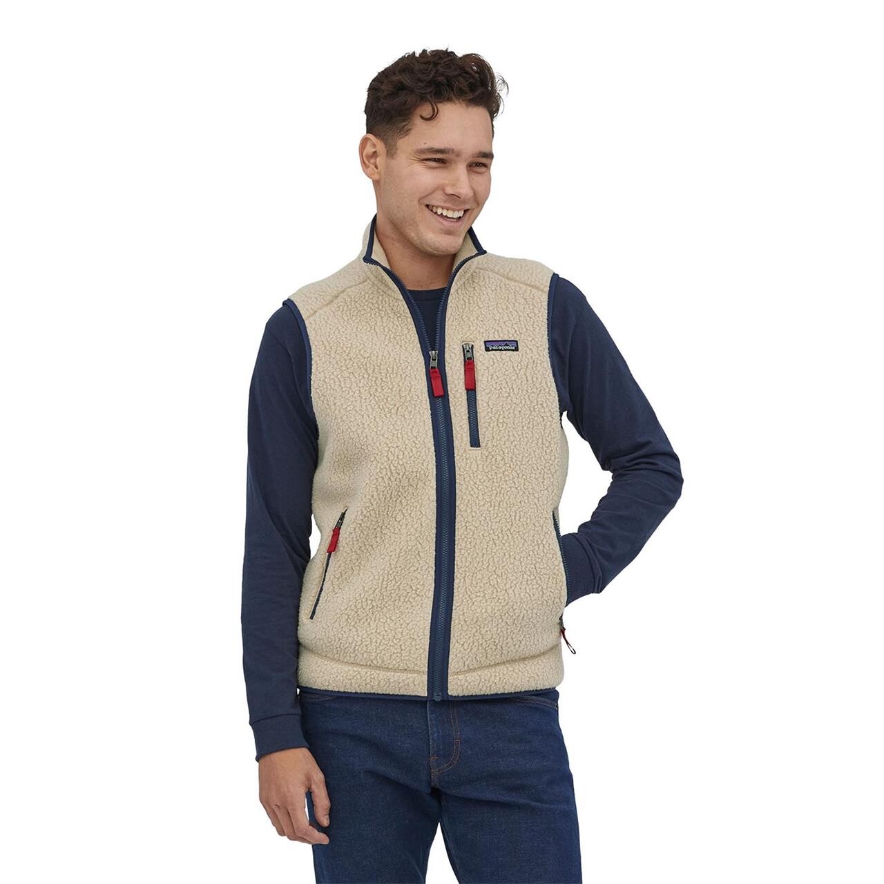 Patagonia Mens Retro Pile Vest (Beige (EL CAP KHAKI) Large)