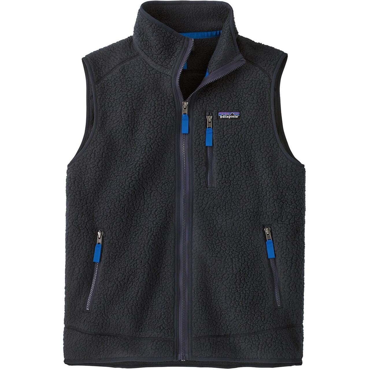 Patagonia Mens Retro Pile Vest  (Blå (PITCH BLUE W/ENDLESS BLUE) Large)